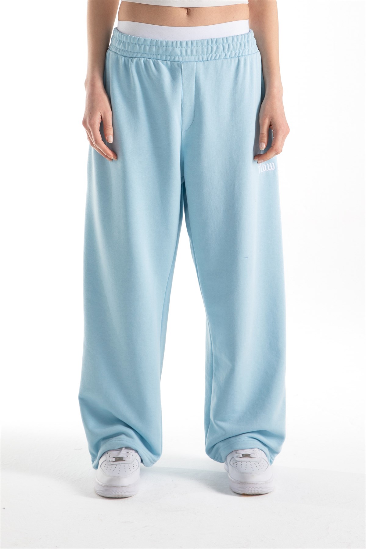 Flaw Atelier Mavi Baggy Eşofman Altı