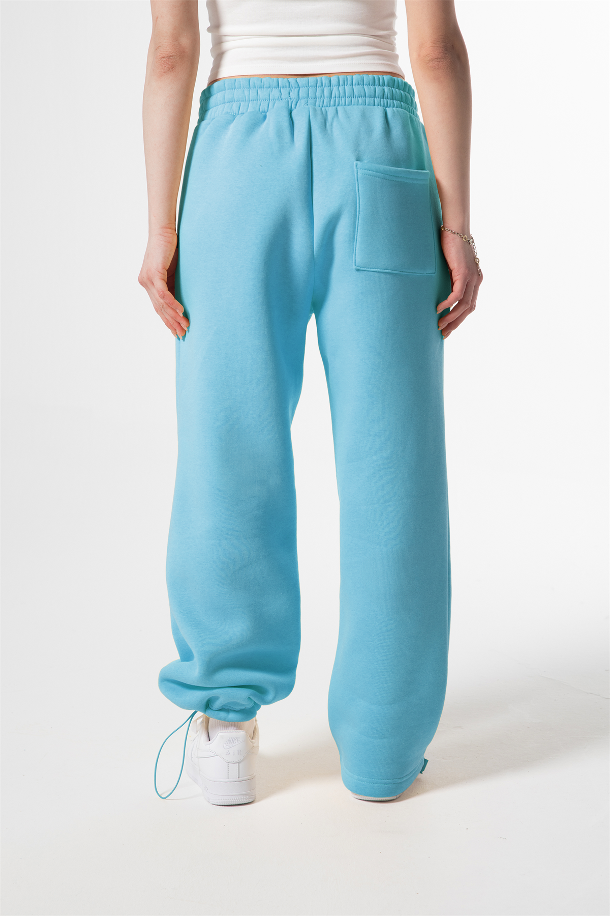 Flaw Atelier Mavi Baggy Eşofman Altı