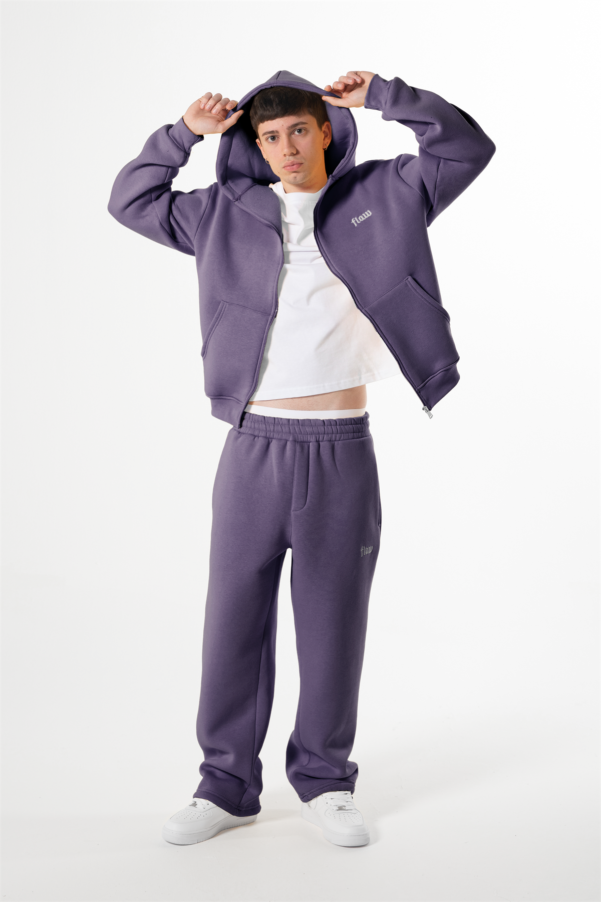 Flaw Atelier Mor Baggy Eşofman Altı