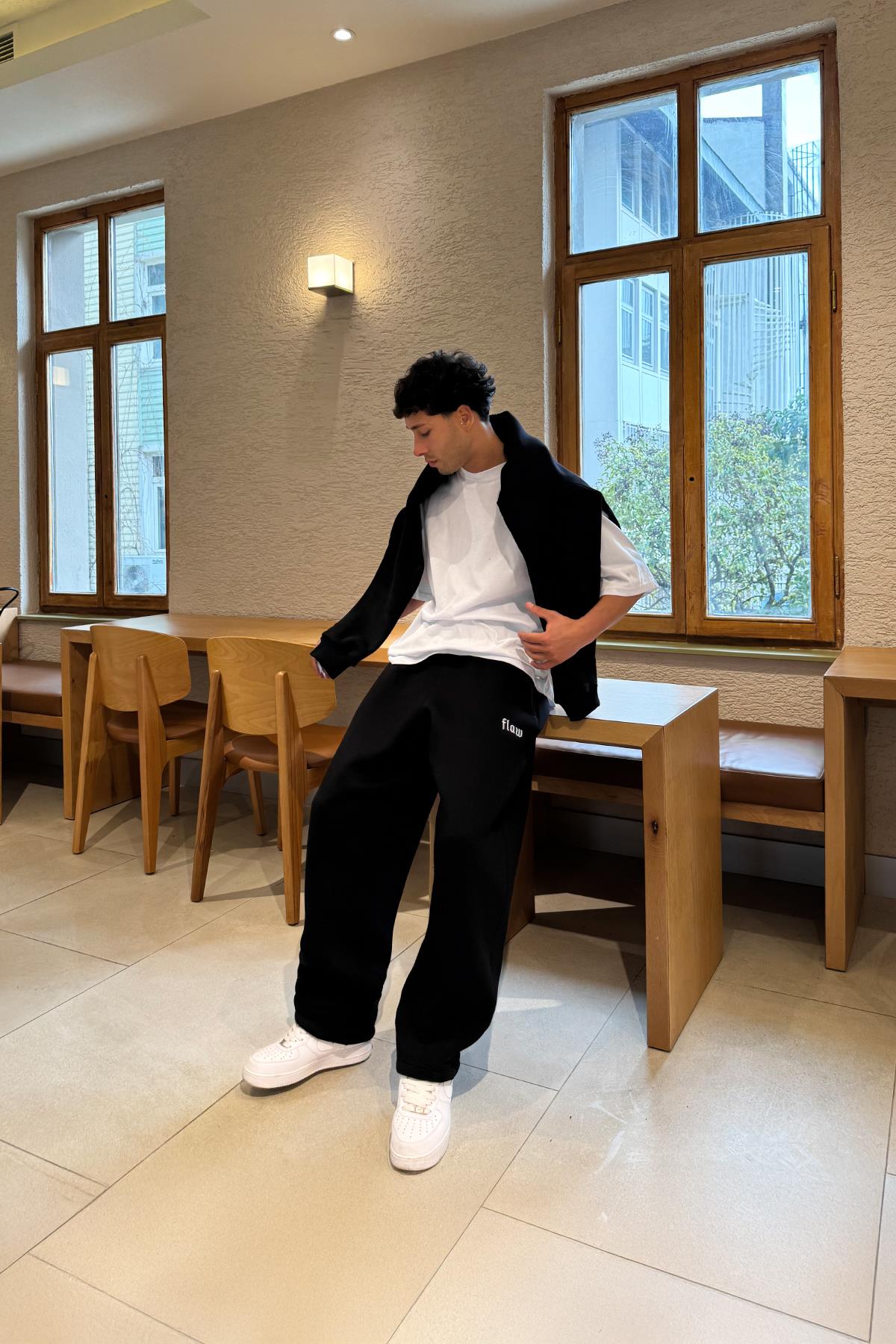 Flex Tech Oversize Siyah Eşofman