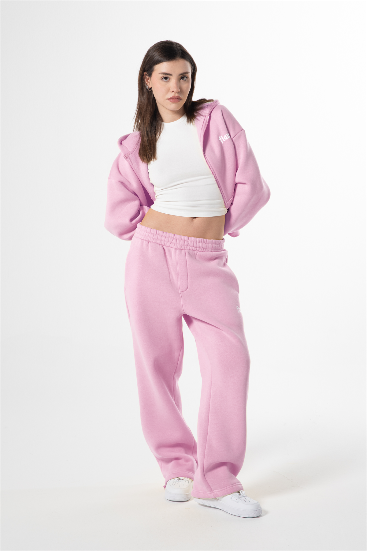 Flaw Atelier Pembe Baggy Eşofman Altı