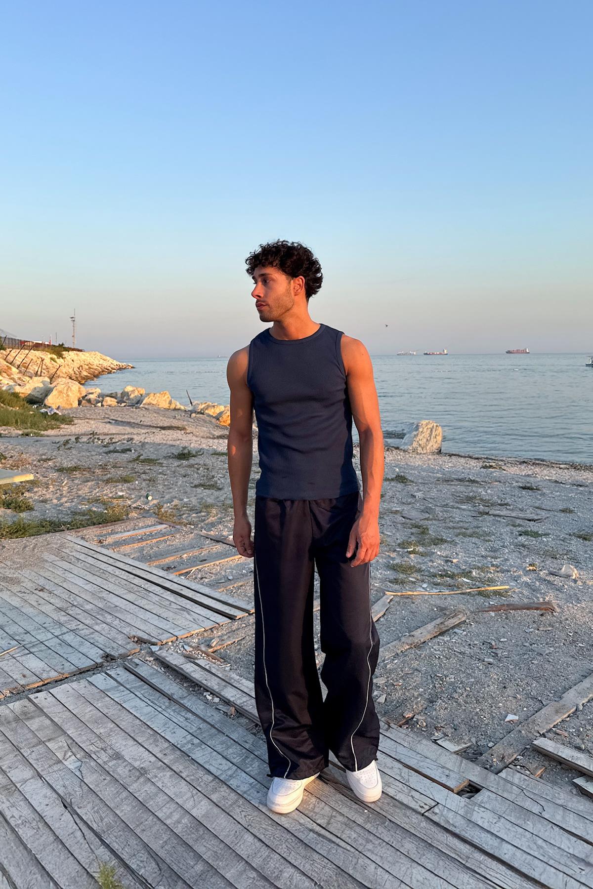 Flaw Atelier Premium İndigo Basic Top Tank Atlet