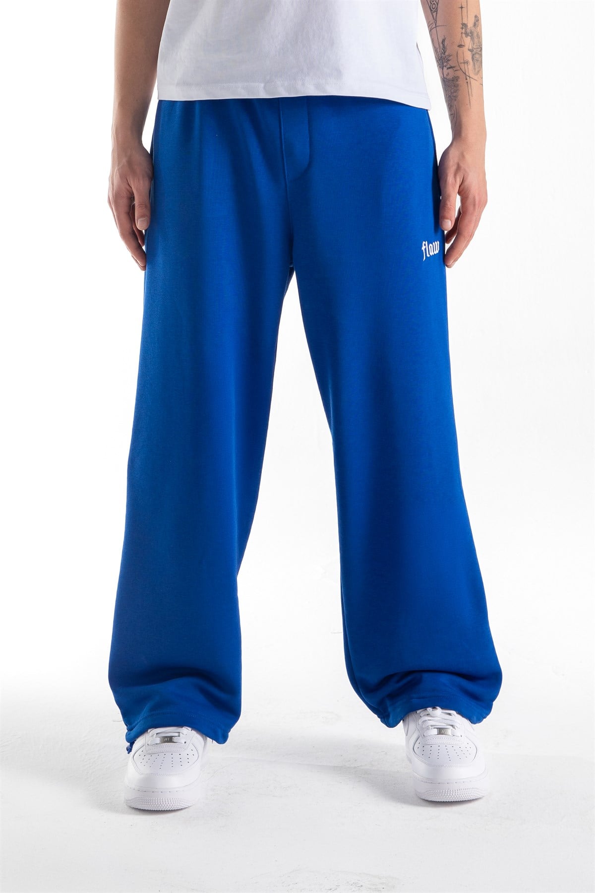 Flaw Atelier Saks Mavi Baggy Eşofman Altı