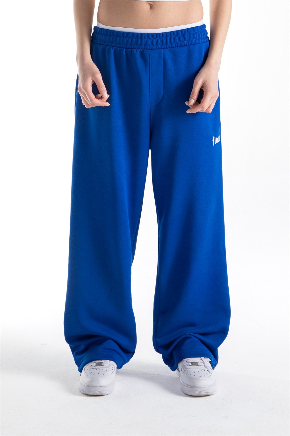 Flaw Atelier Saks Mavi Baggy Eşofman Altı