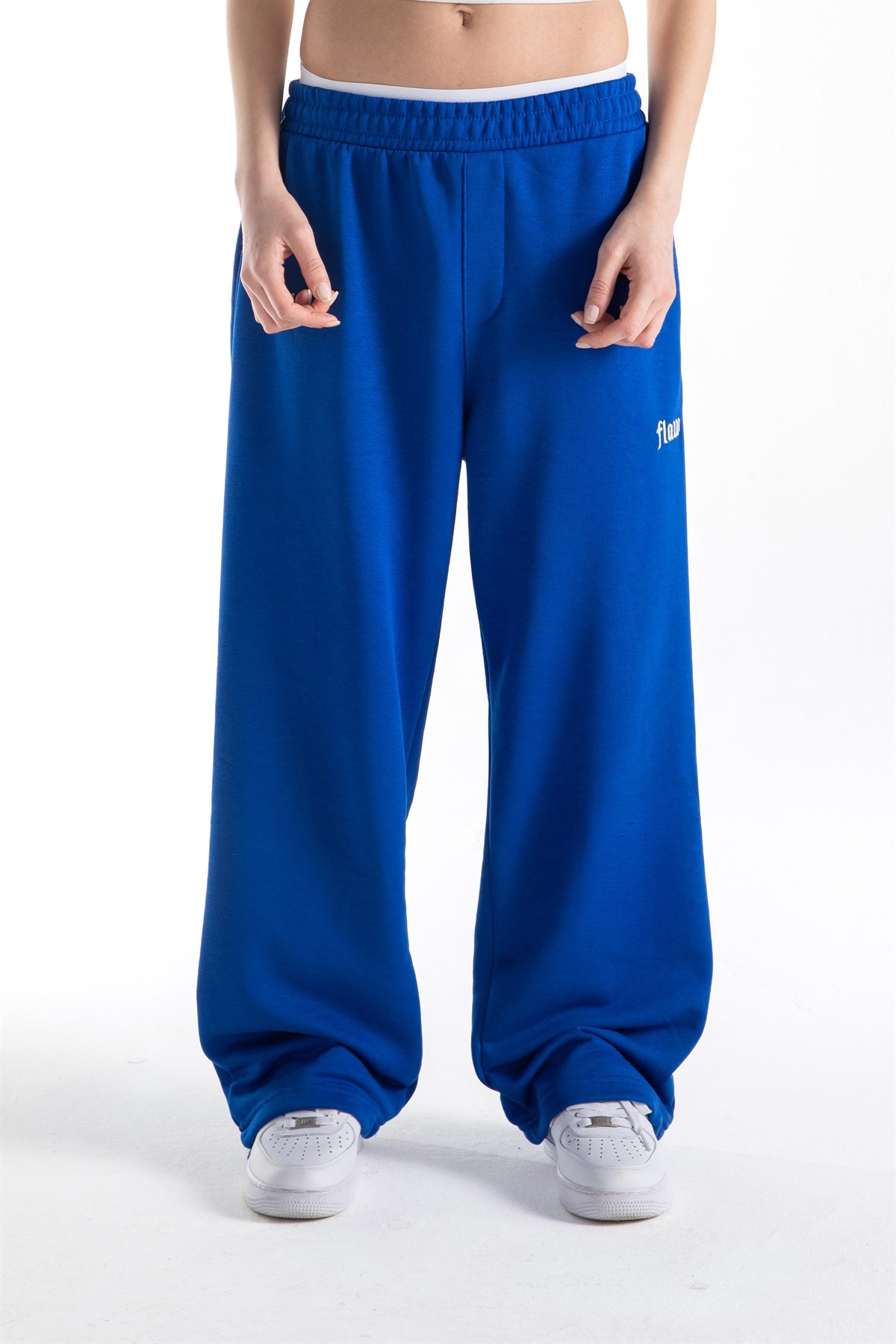 Flaw Atelier Saks Mavi Baggy Eşofman Altı