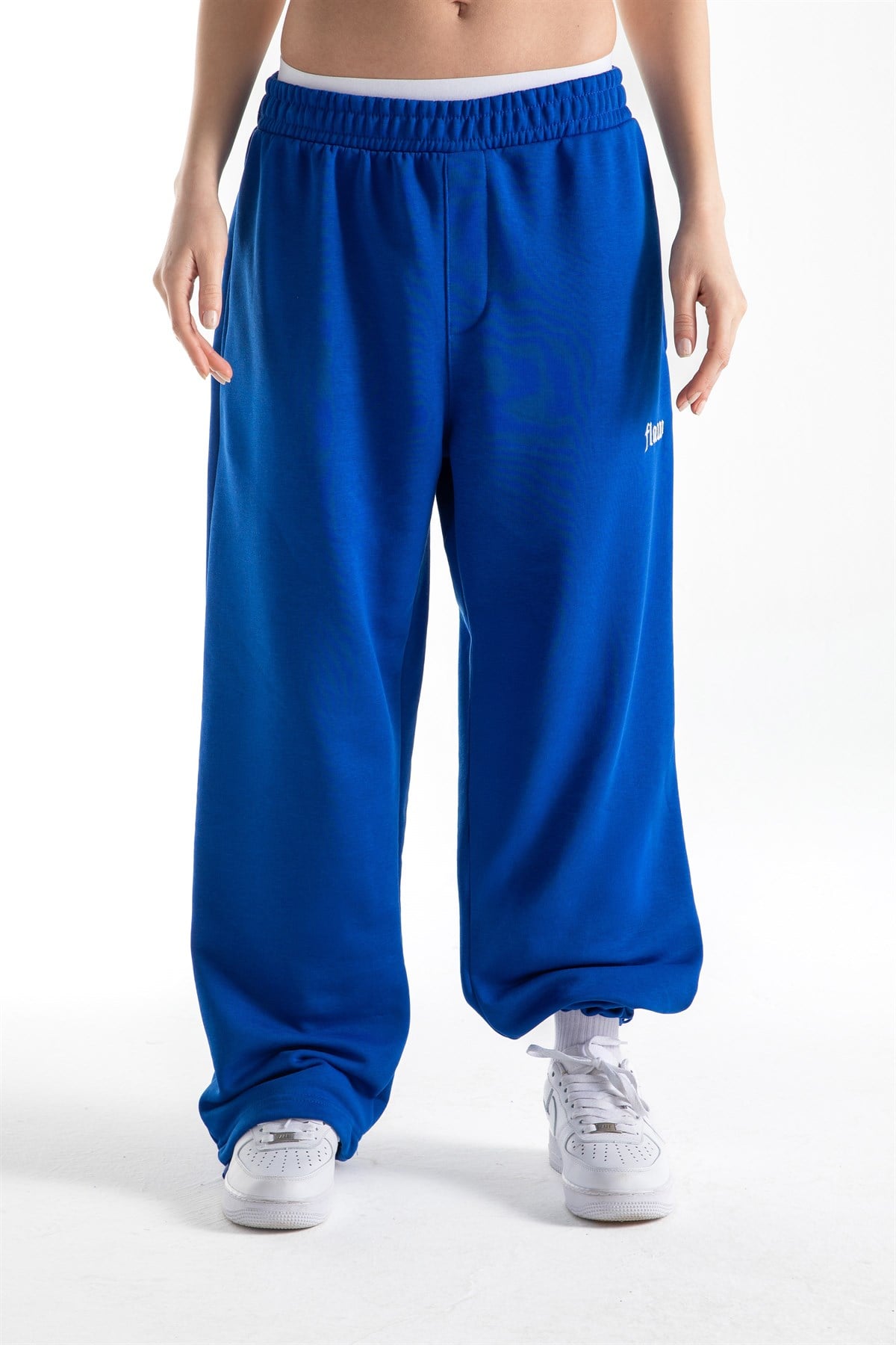 Flaw Atelier Saks Mavi Baggy Eşofman Altı