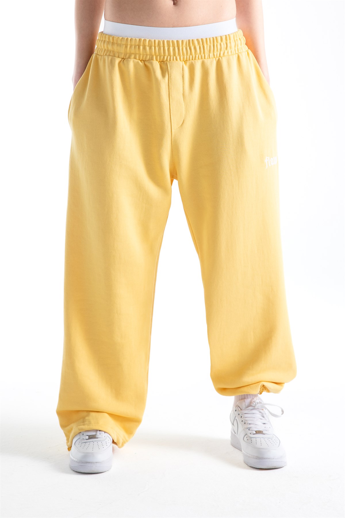 Flaw Atelier Sarı Baggy Eşofman Altı