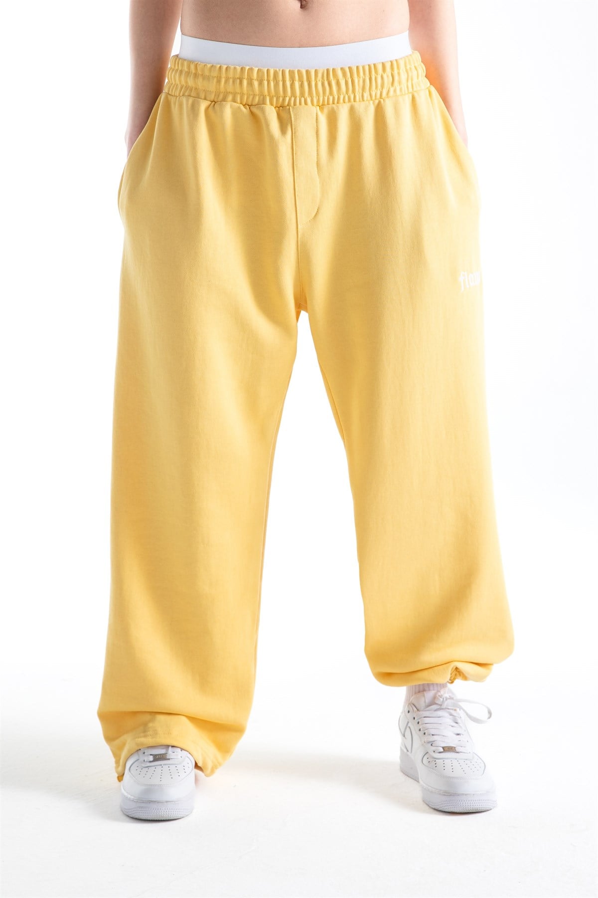 Flaw Atelier Sarı Baggy Eşofman Altı