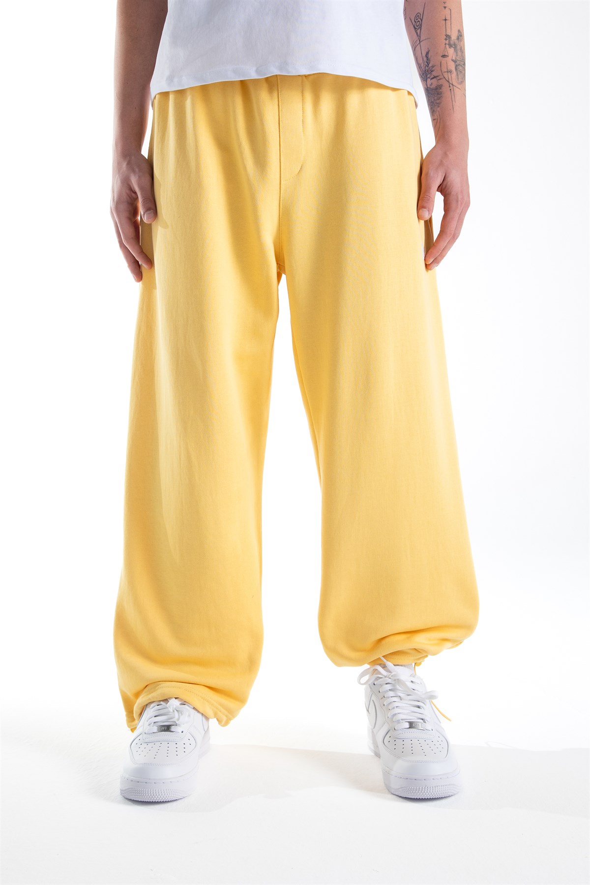 Flaw Atelier Sarı Baggy Eşofman Altı