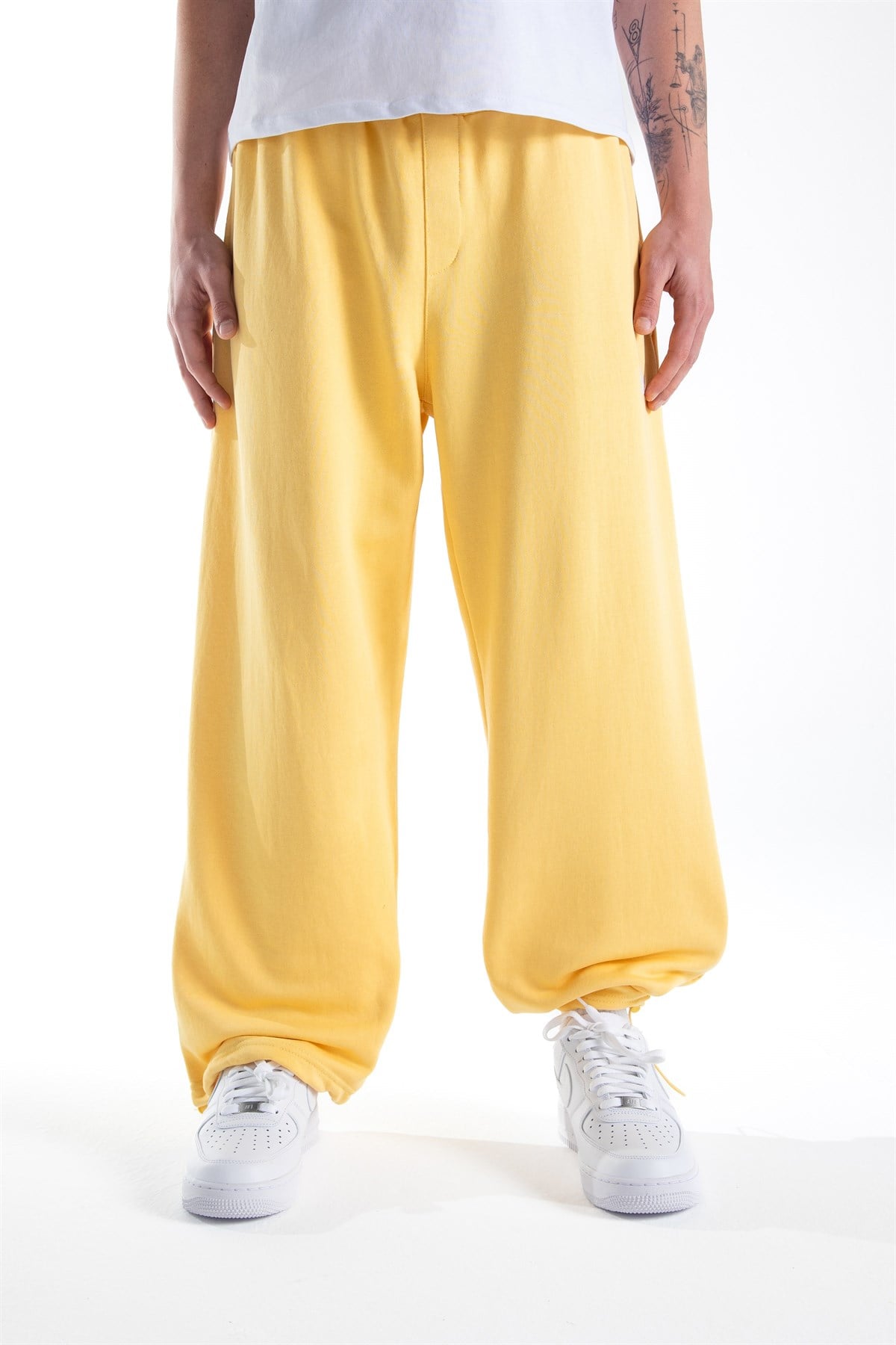 Flaw Atelier Sarı Baggy Eşofman Altı