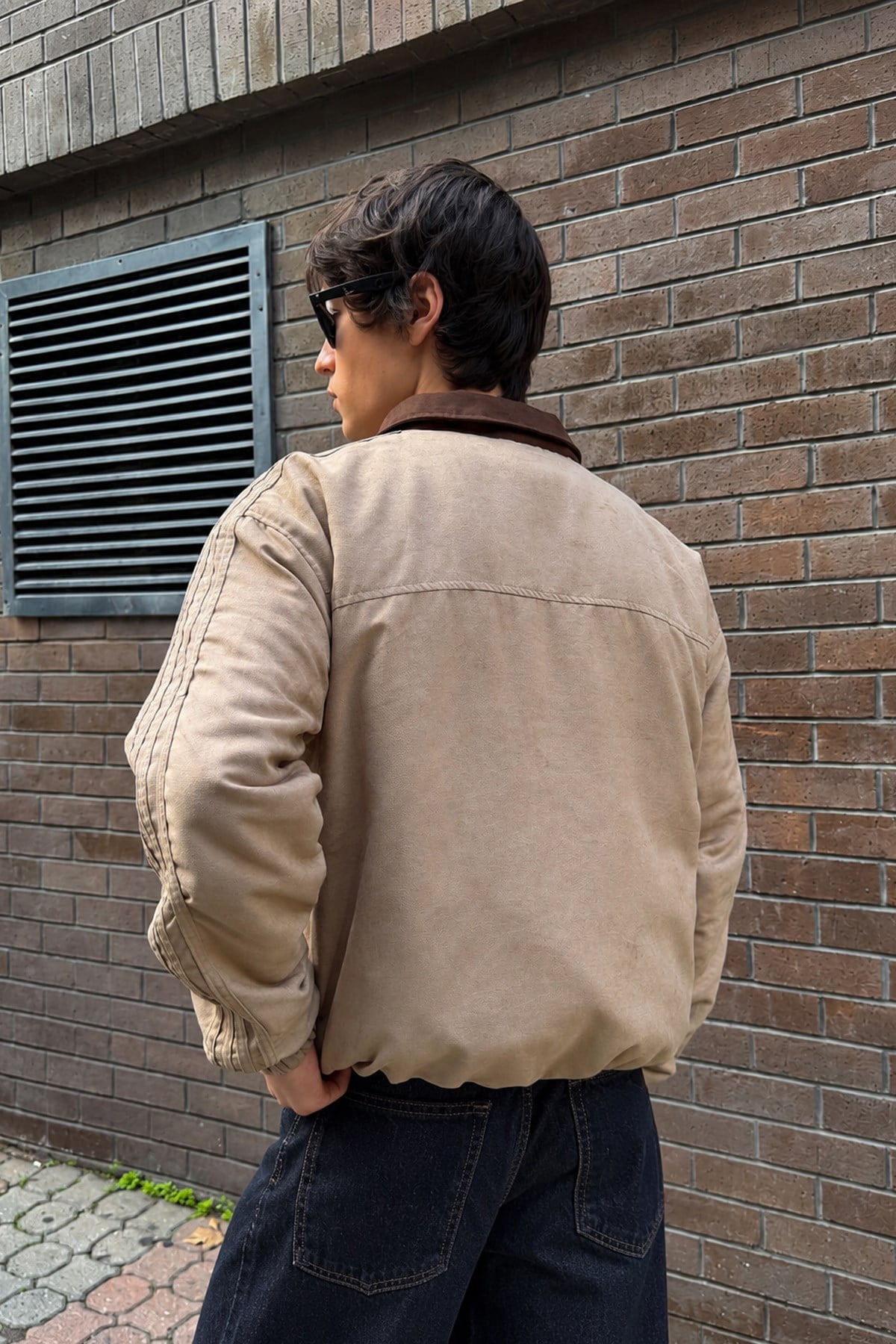 Flaw Cult Suede Bomber Jacket