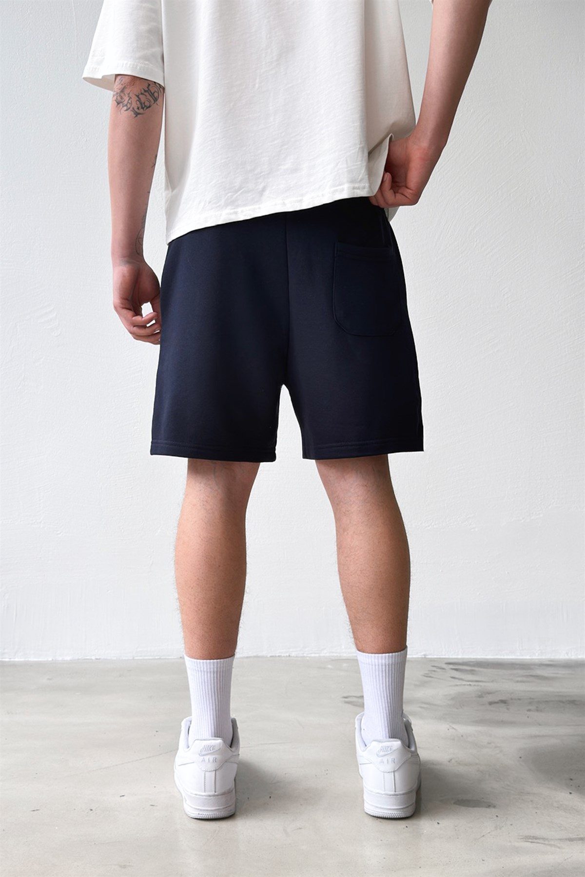 Flaw Nakışlı Bel Lastikli Şort