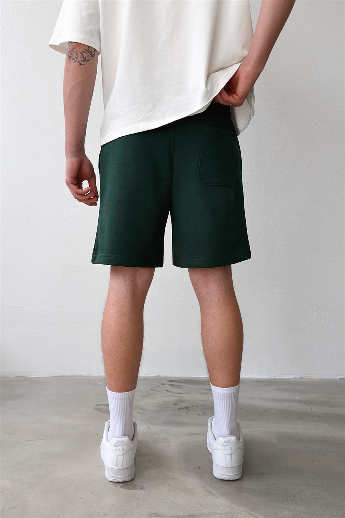 Flaw Nakışlı Bel Lastikli Şort