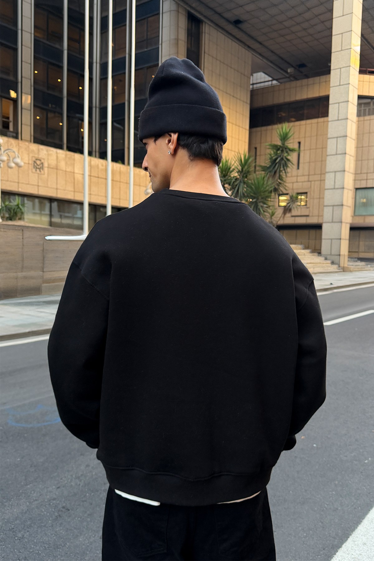 Signature Black Crewneck