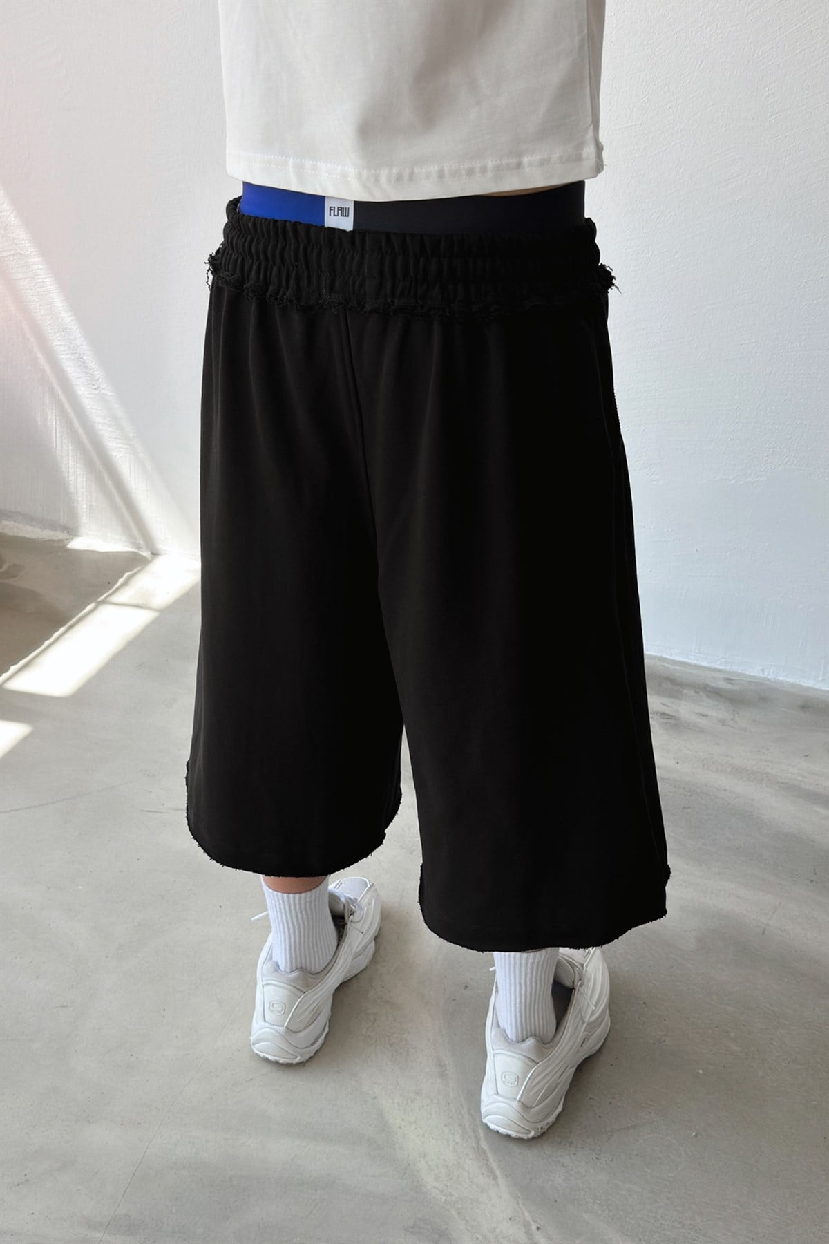 Flawatelier Nakışlı Premium Kumaş Monster Fit Jorts