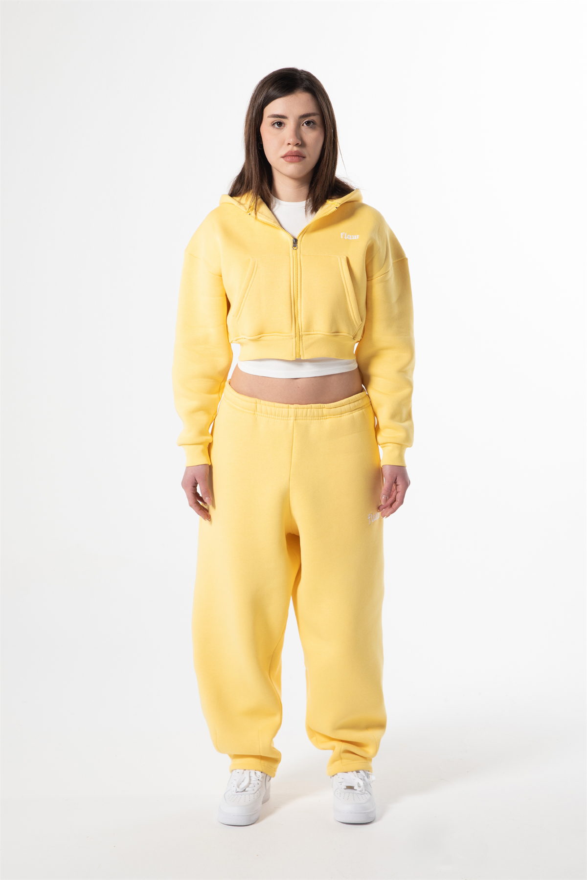 Flex Tech Sarı Oversize Eşofman
