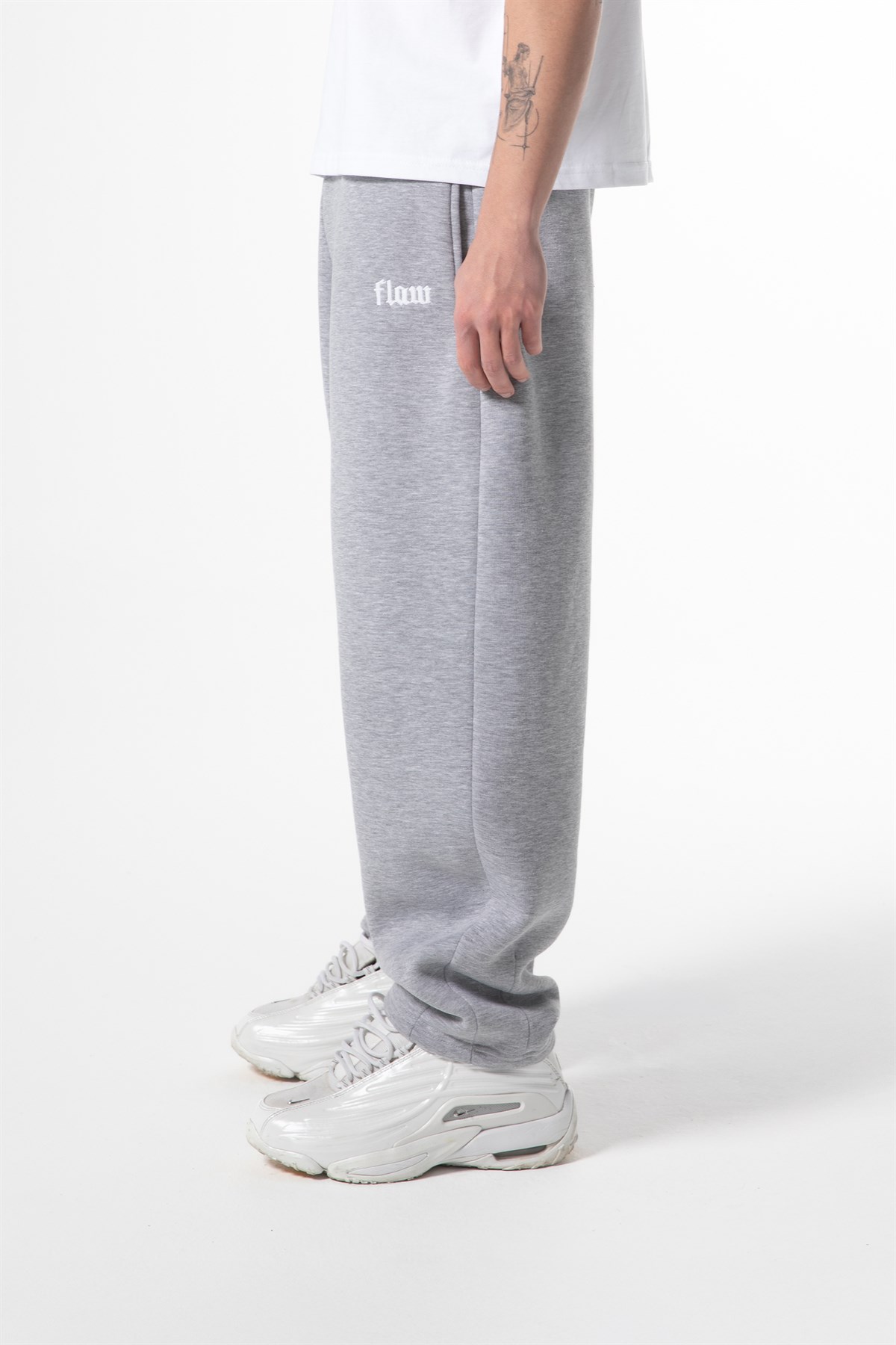 Flex Tech Oversize Eşofman Gri Melanj