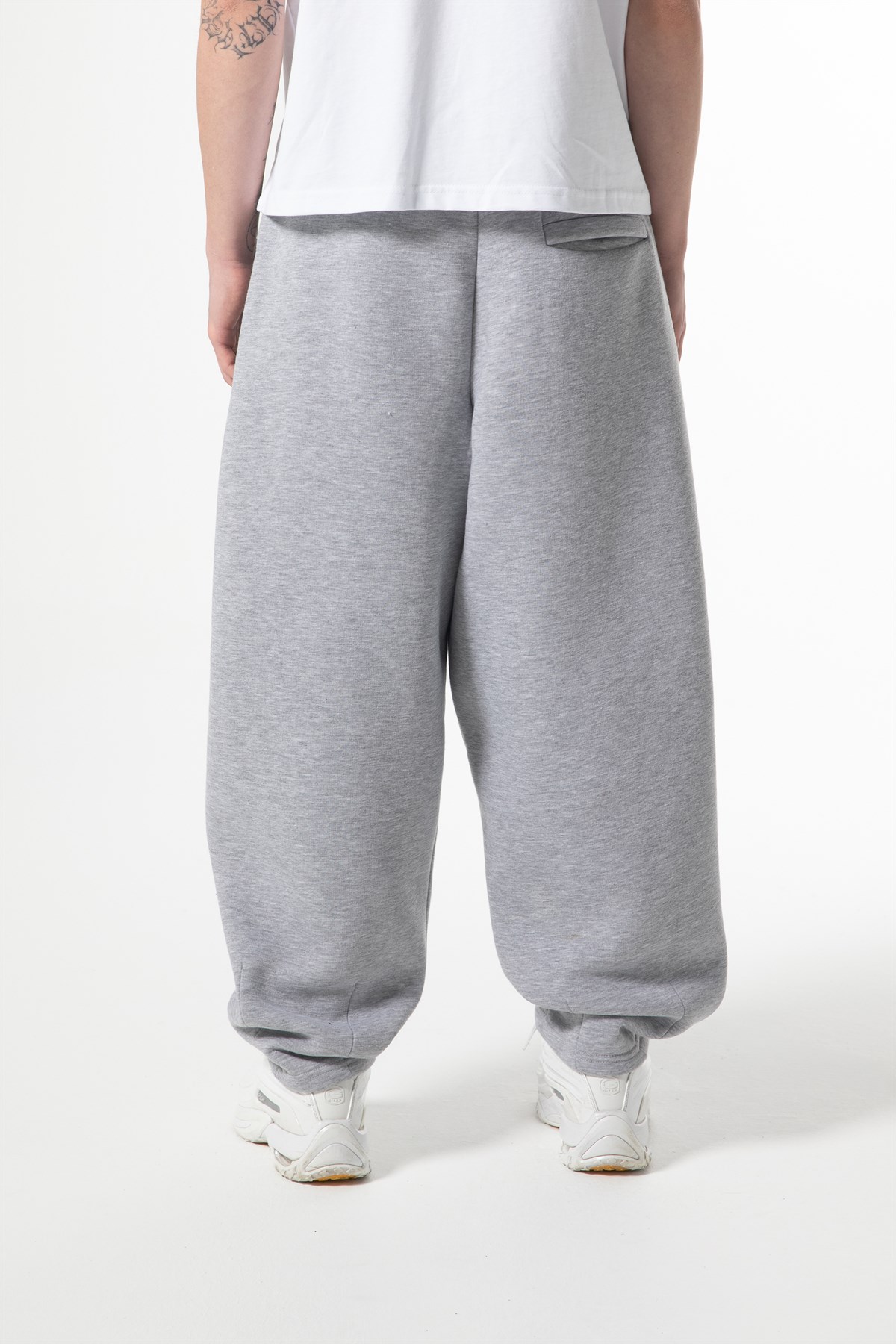 Flex Tech Oversize Eşofman Gri Melanj