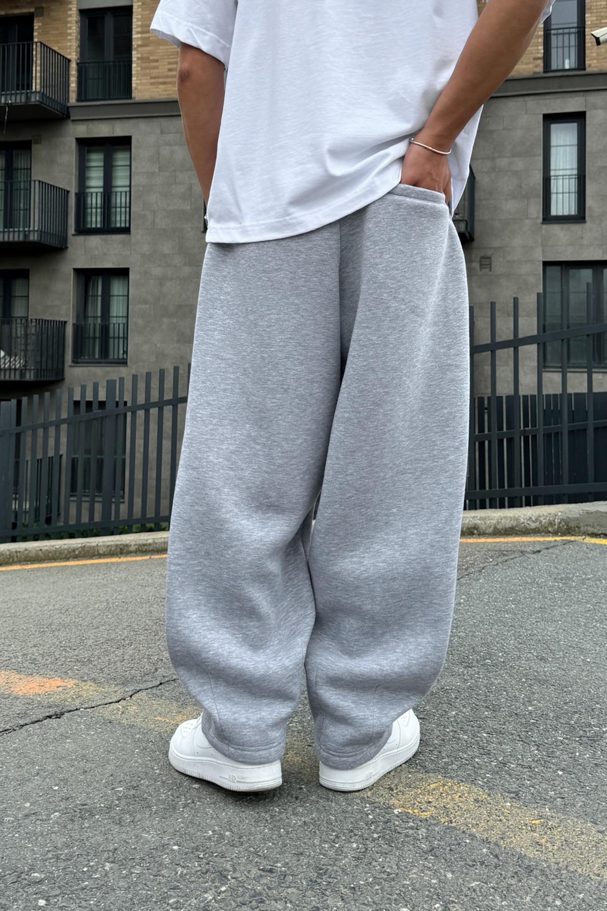 Flex Tech Oversize Gri Melanj Eşofman