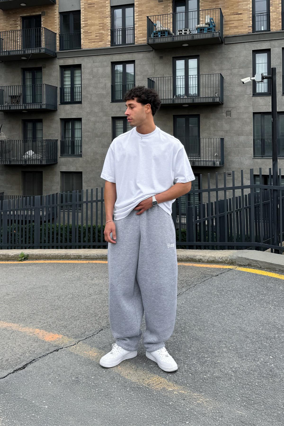 Flex Tech Oversize Gri Melanj Eşofman