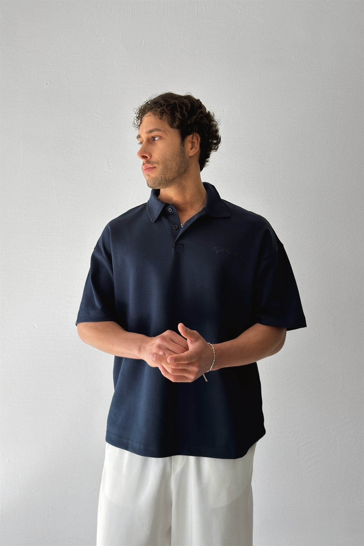 Forget The Future Nakışlı Tişört Lacivert