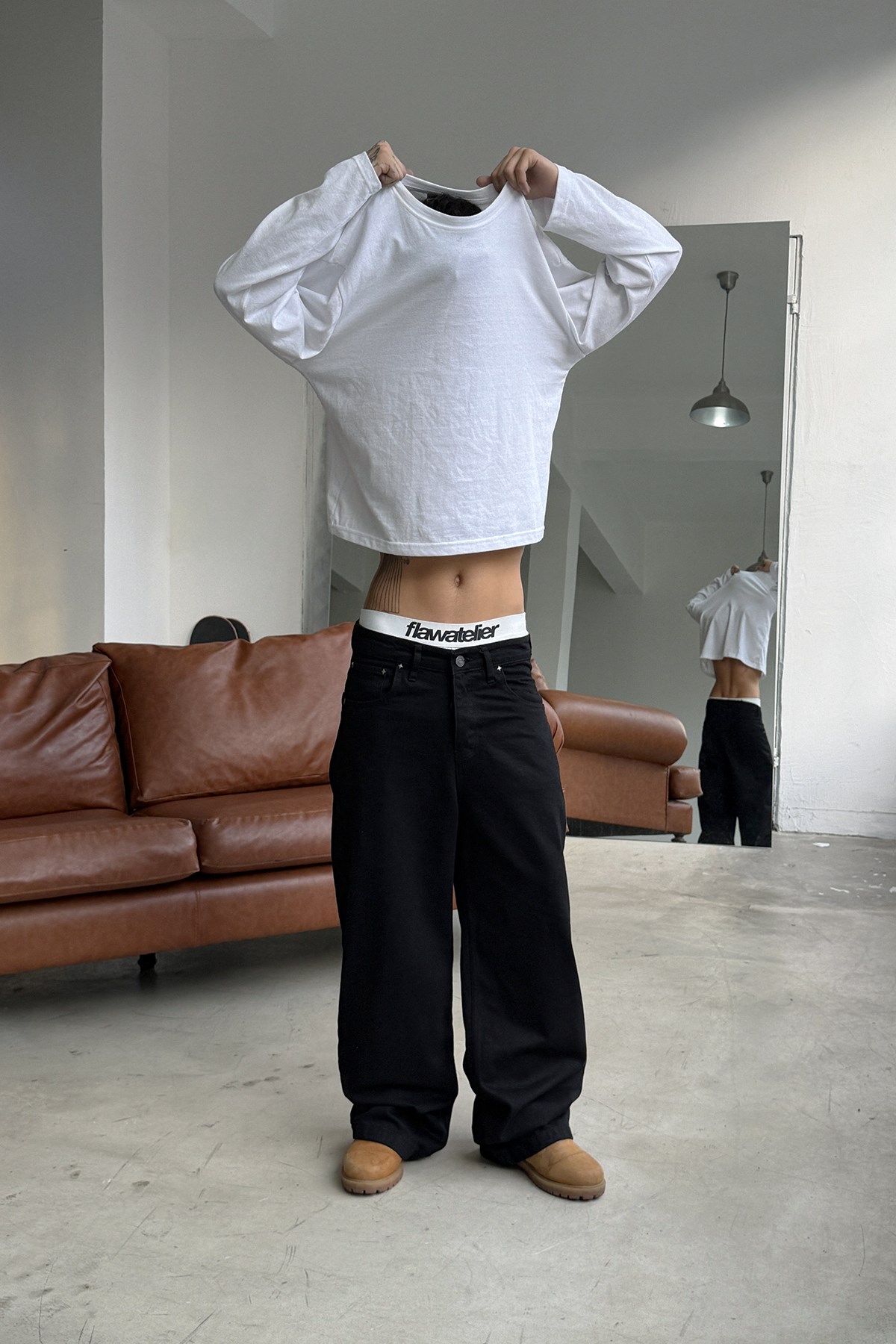 FW Raw Baggy Jean
