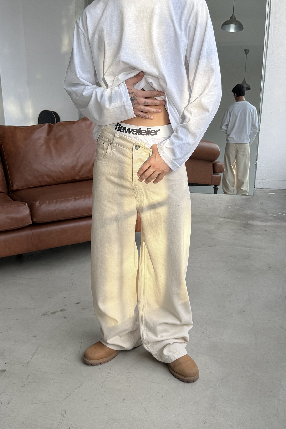 FW Raw Baggy Jean