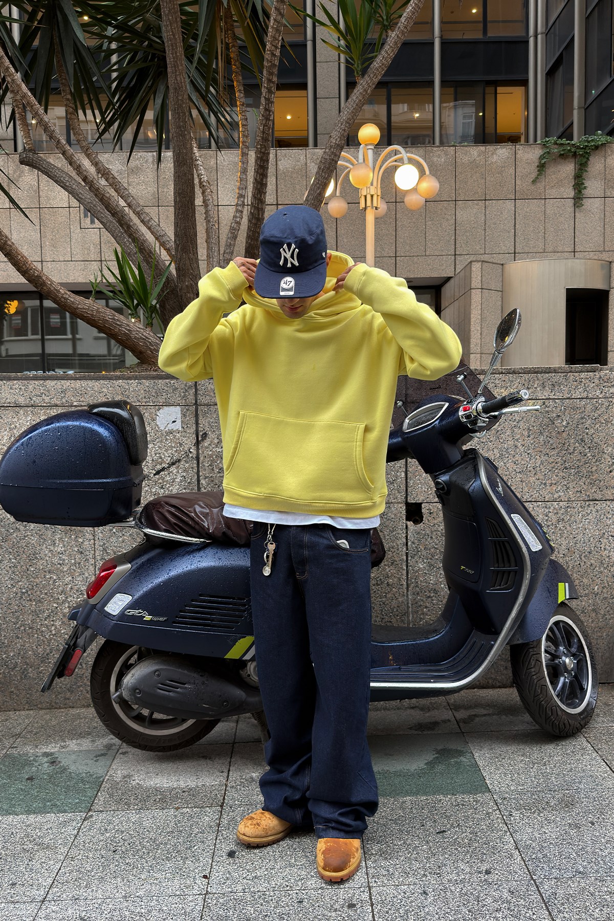 FW Cool Puff Boxy Fit Butter Yellow Hoodie