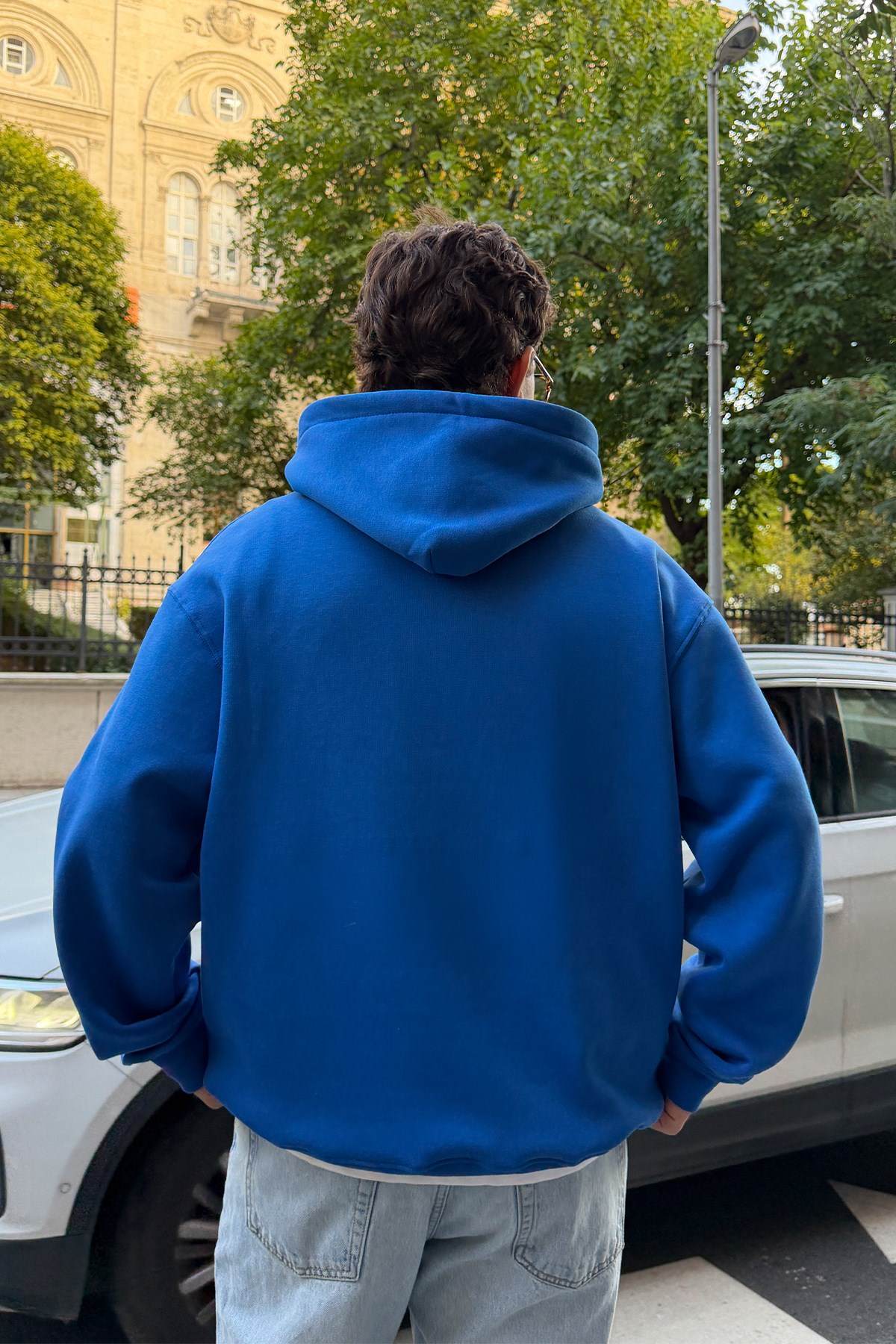 FW Star Cool Puff Saxe Blue Relax Fit Hoodie