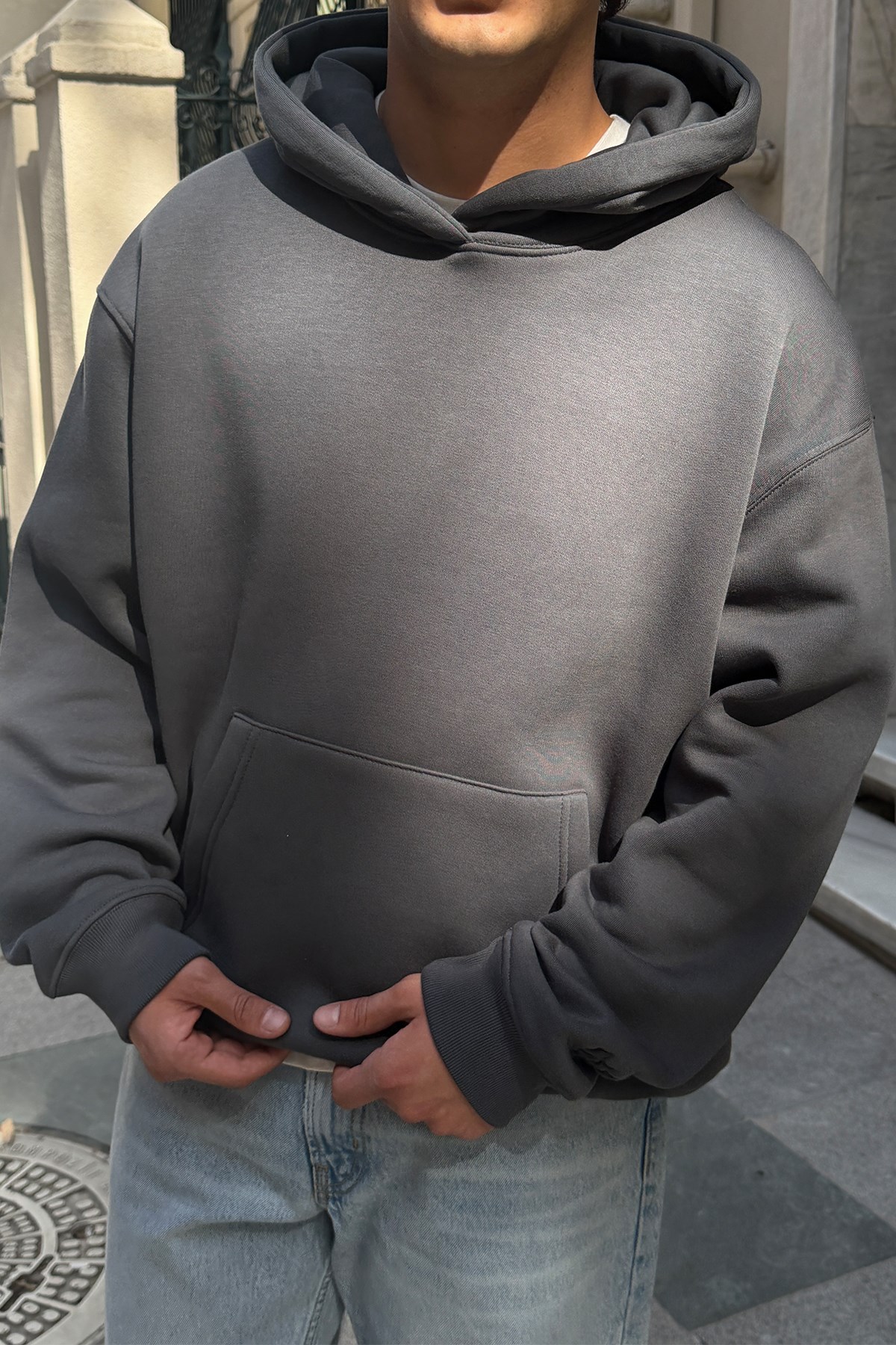 FW Star Cool Puff Smoked Relax Fit Hoodie
