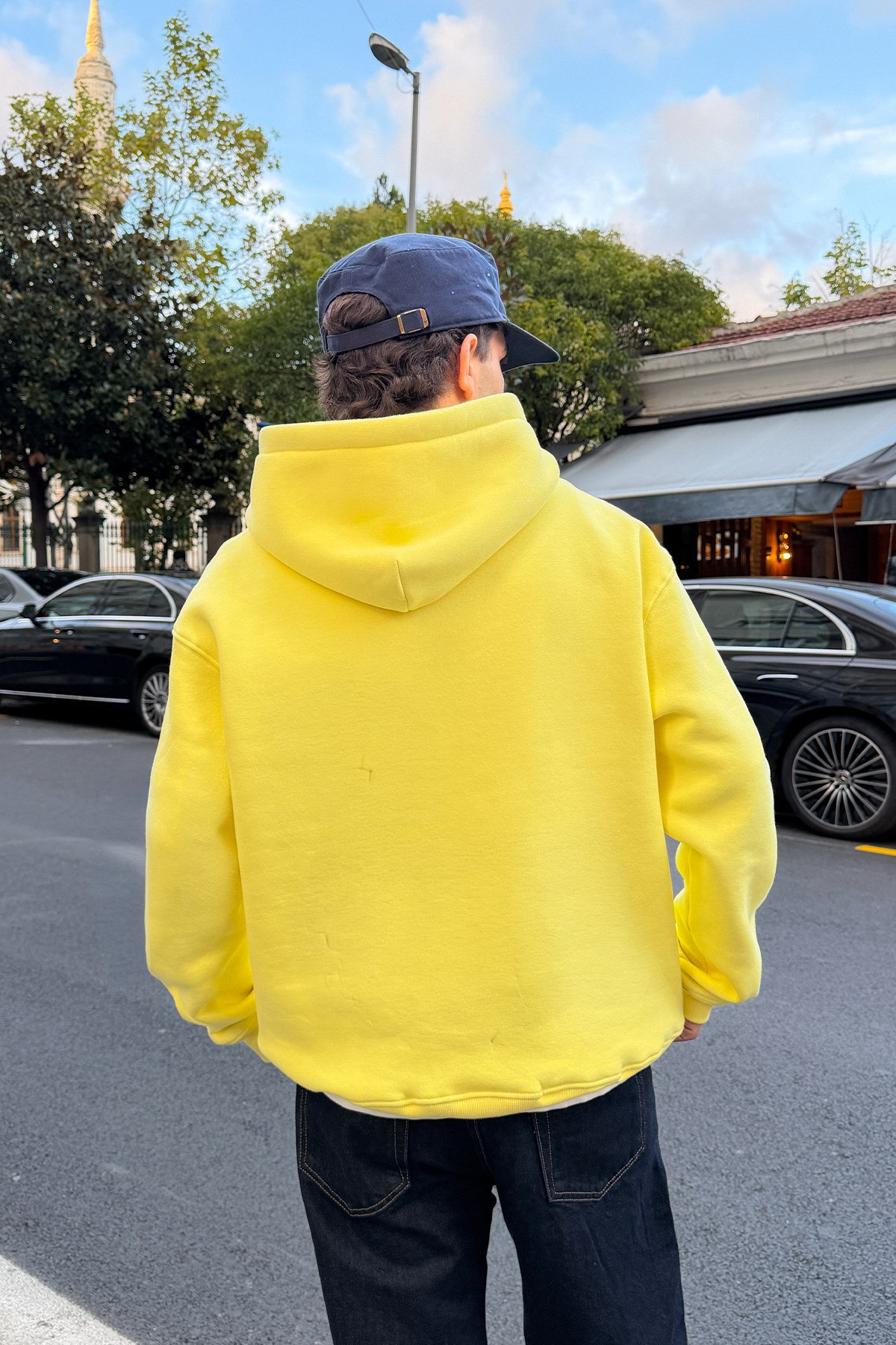 FW Star Cool Puff Butter Yellow Relax Fit Hoodie
