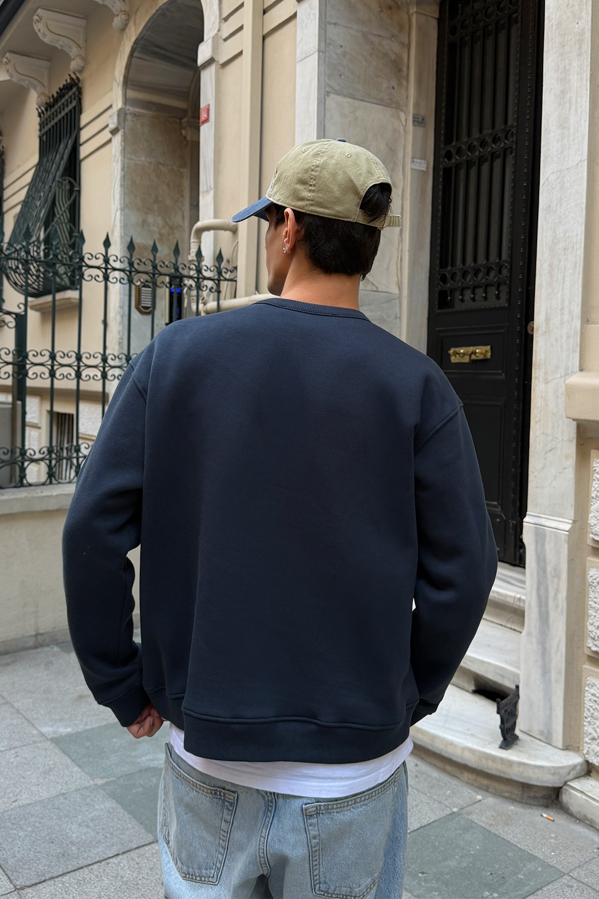 FW Star Cool Puff Navy Blue Relax Fit Sweat
