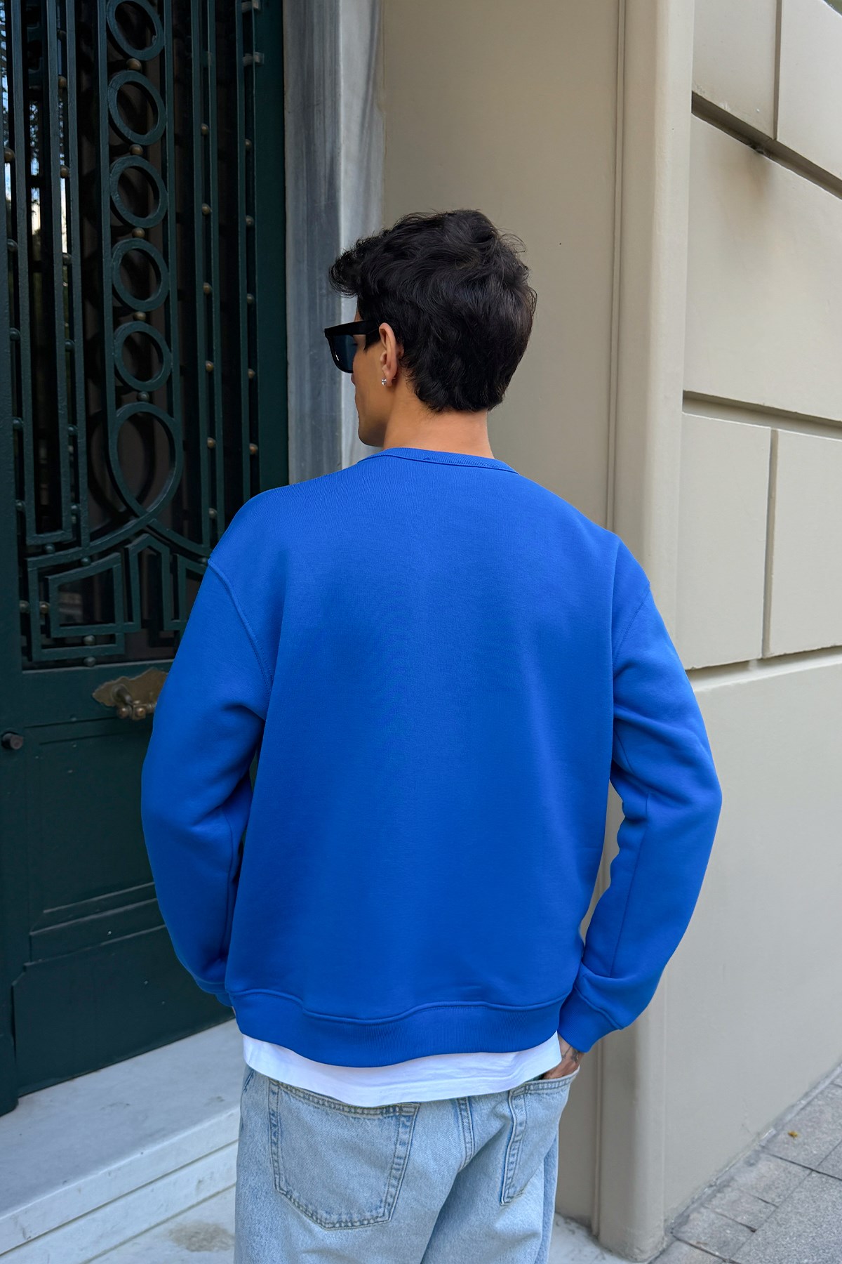 FW Star Cool Puff Saxe Blue Relax Fit Sweat