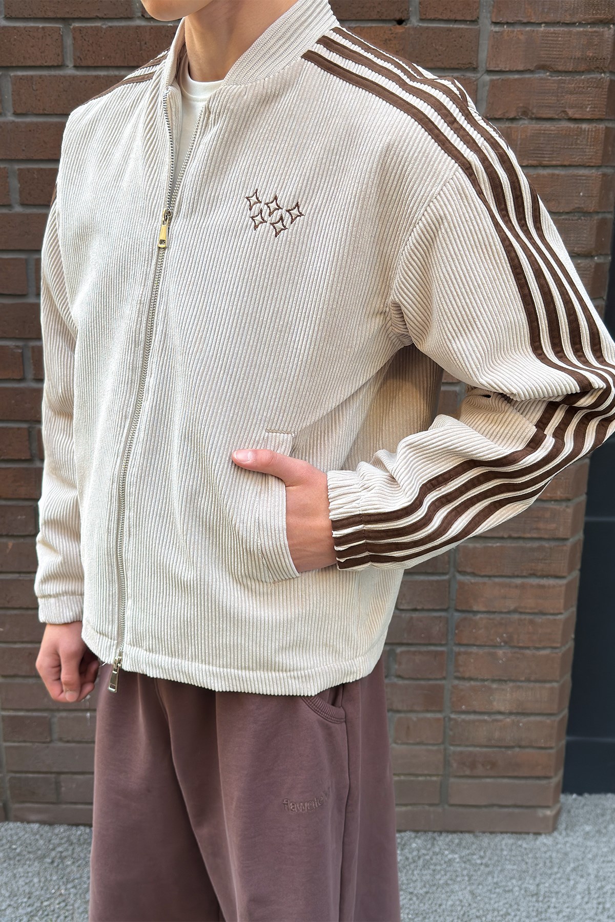 FW Star Beige Corduroy Jacket