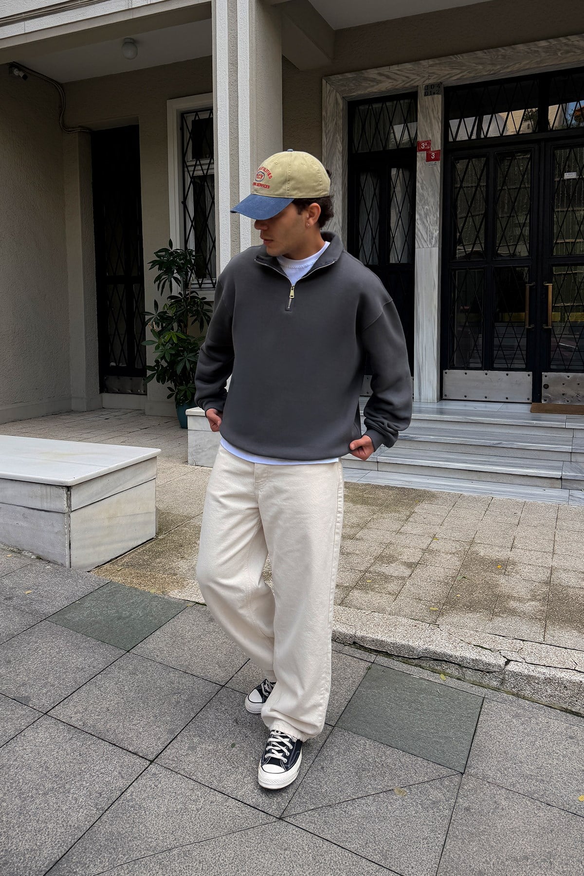 FW Star Relax Fit Half Zip Sweat