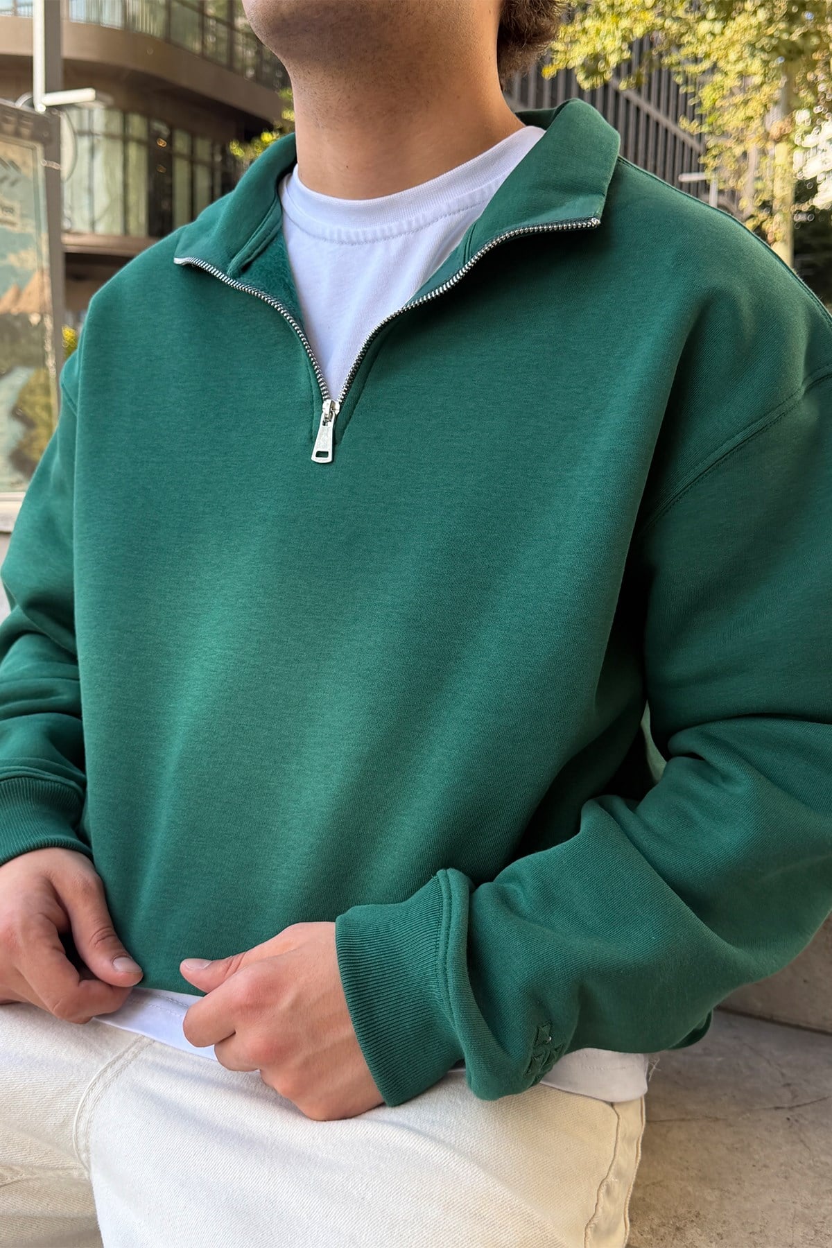 FW Star Relax Fit Half Zip Sweat