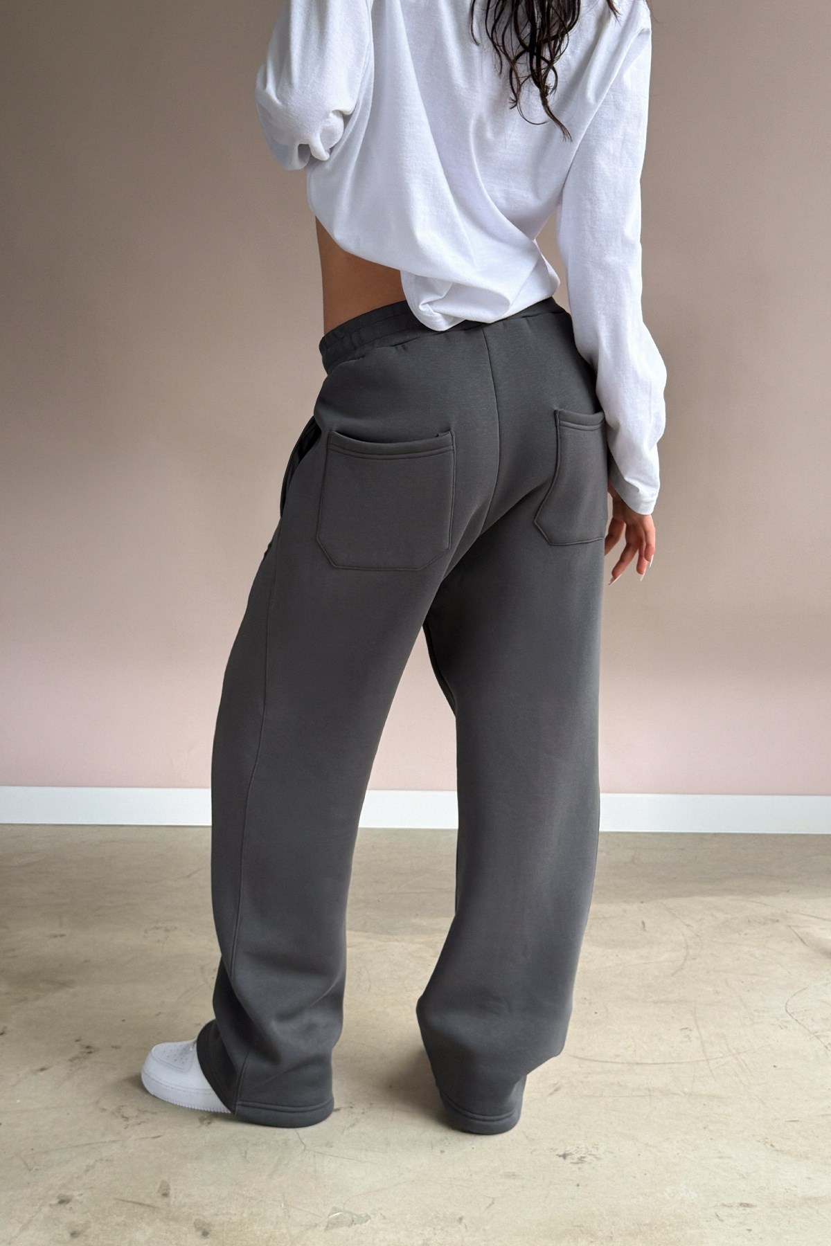 Toggle Cuff Hard Coal Baggy Sweatpants