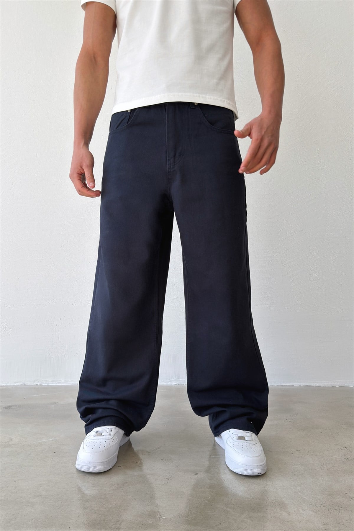 Gabardin Baggy Pantolon