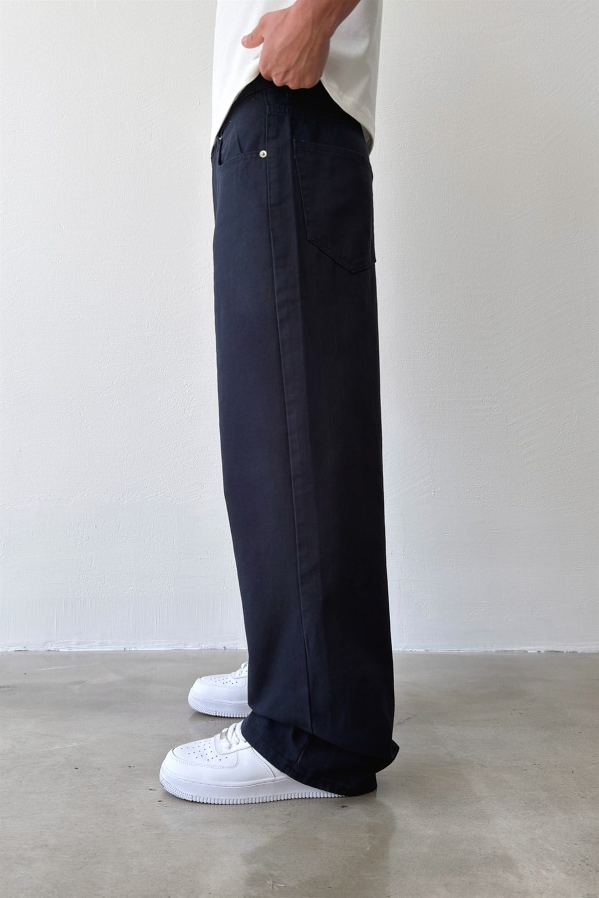 Gabardin Baggy Pantolon