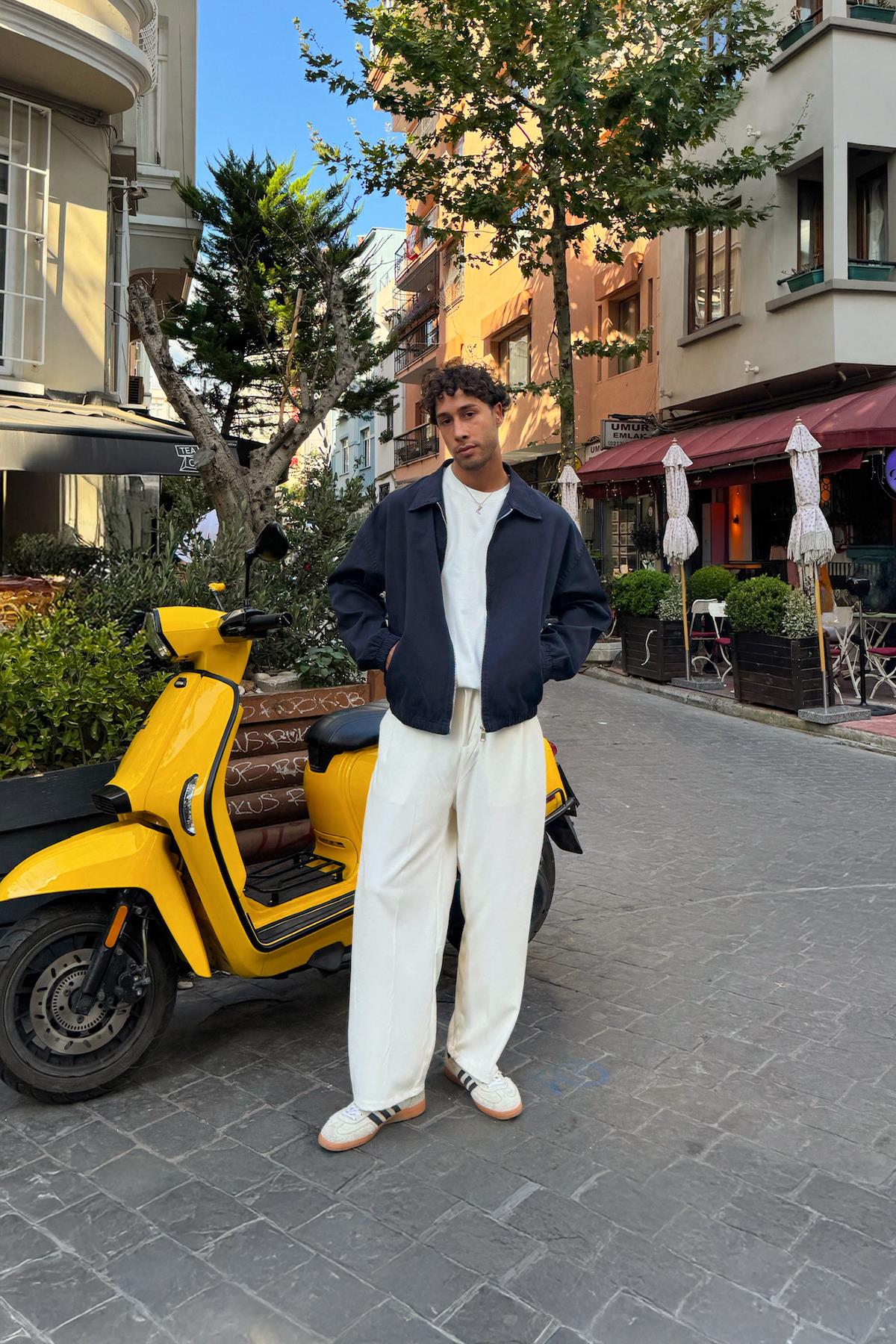 Gömlek Yaka Bomber İnce Ceket