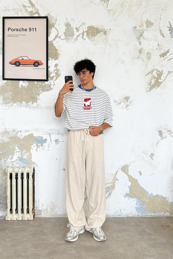 Half-Done Nakışlı Oversize Tişört