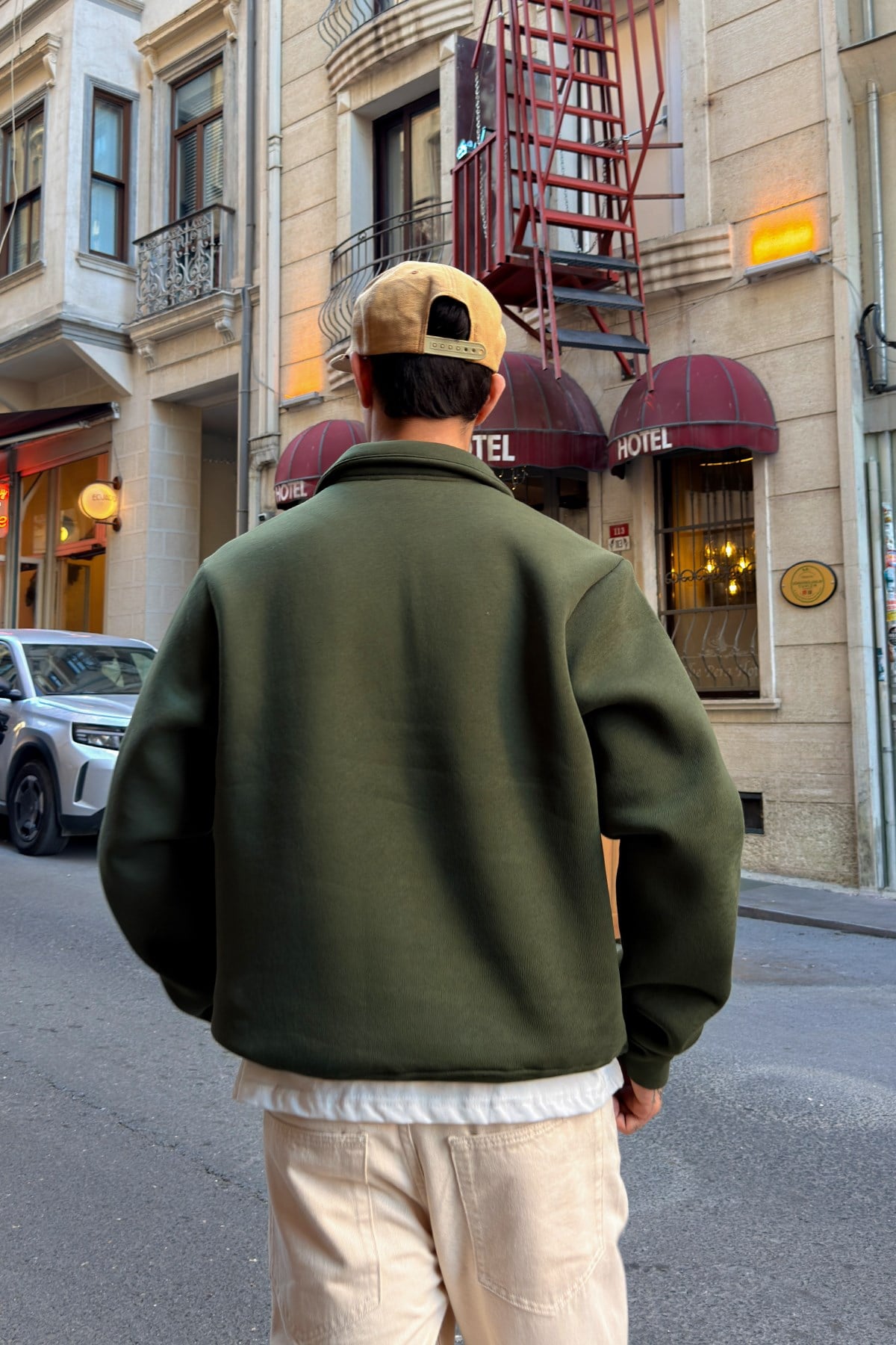 Green Half Zip Sweat