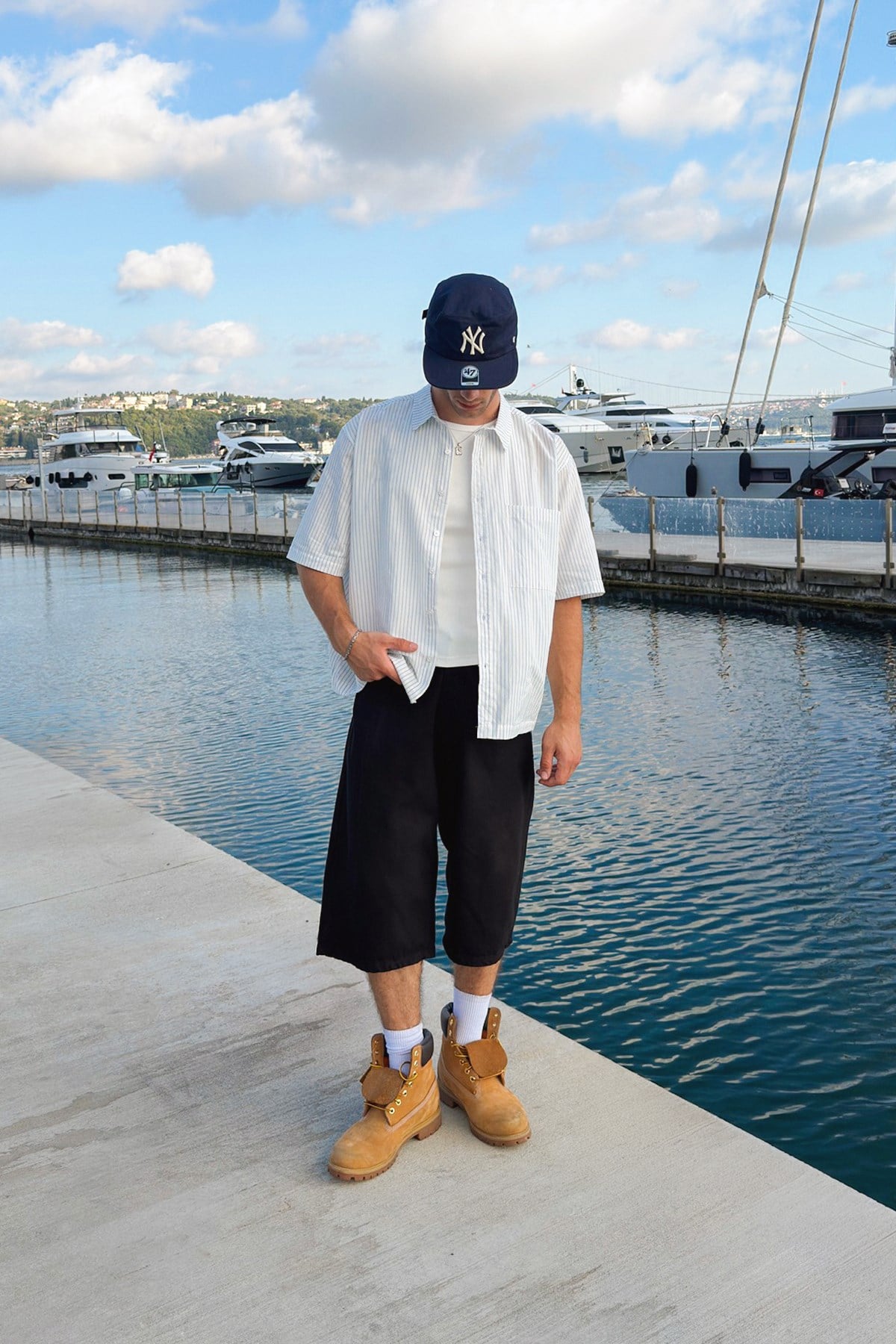 Harbor Oversized Striped Shirt 