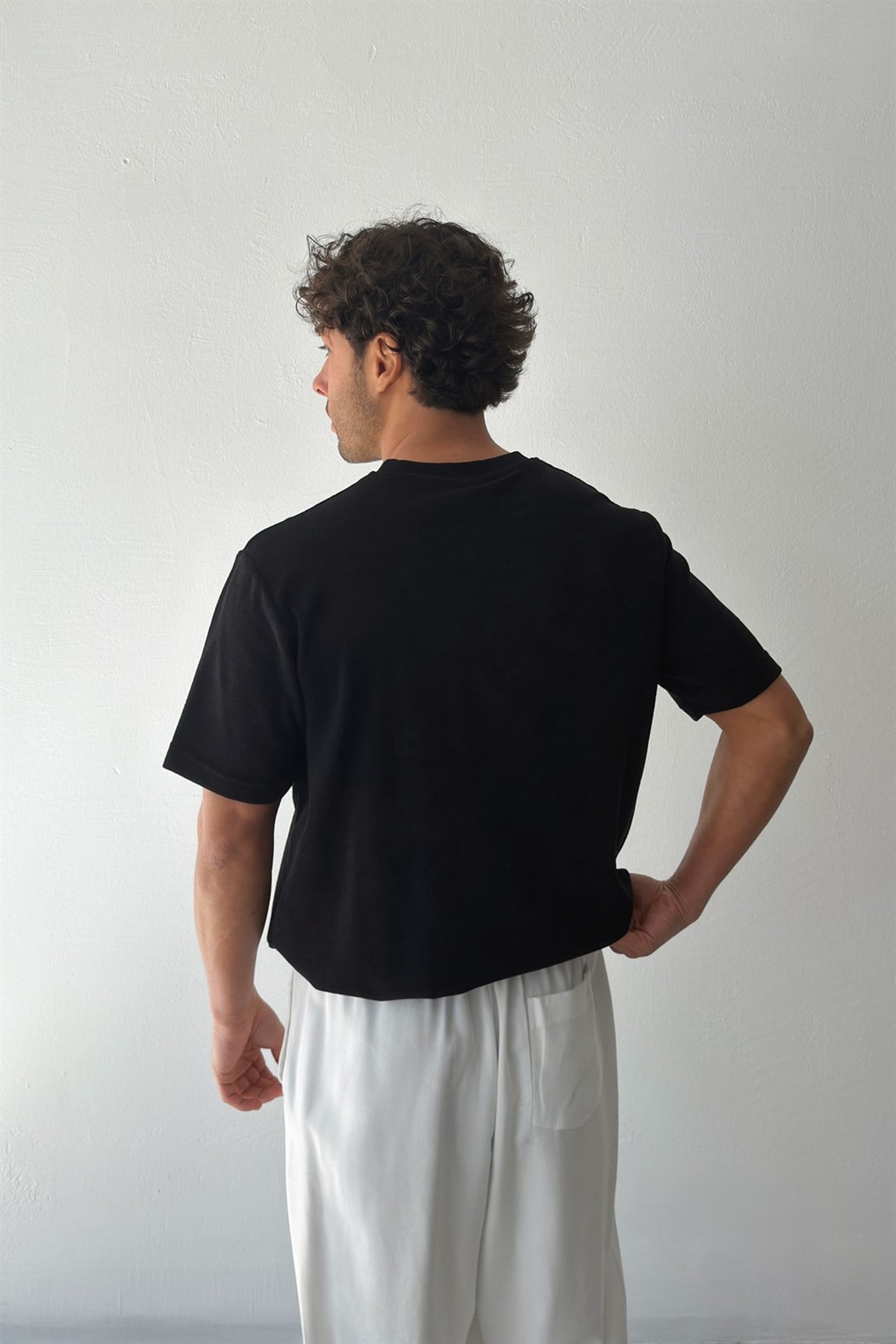 Havlu Kumaş Basic Tişört