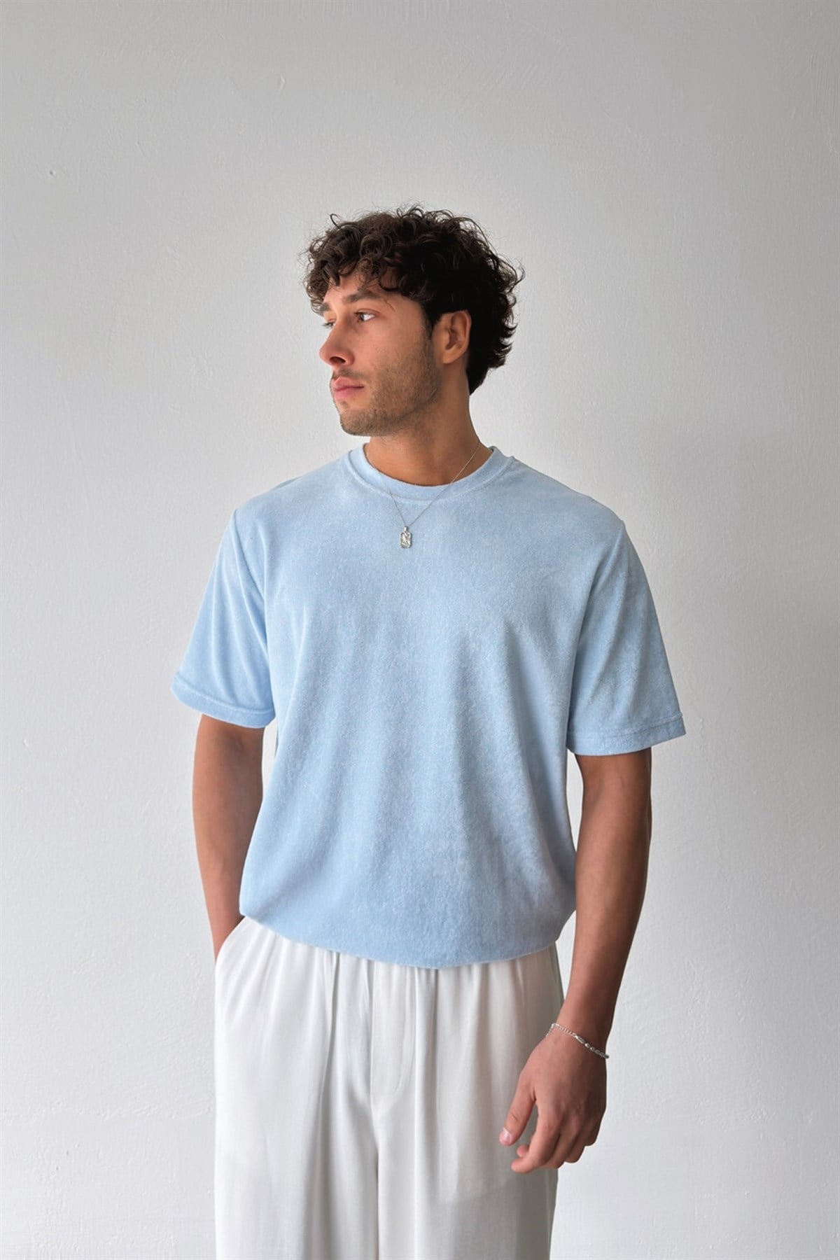 Havlu Kumaş Basic Tişört