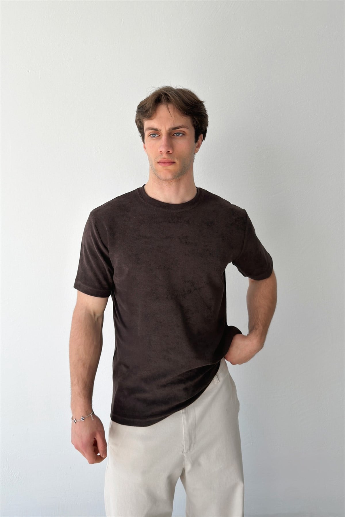 Havlu Kumaş Basic Tişört