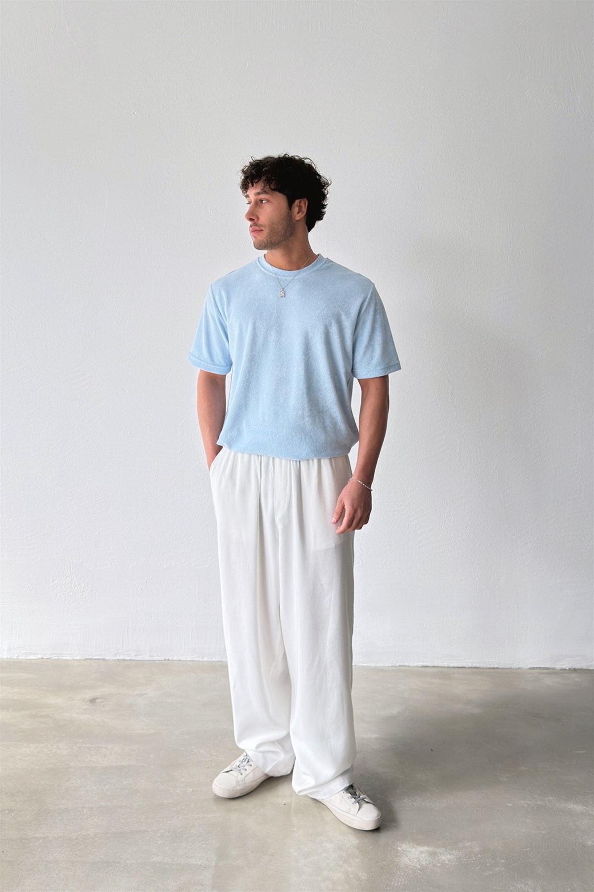 Havlu Kumaş Basic Tişört