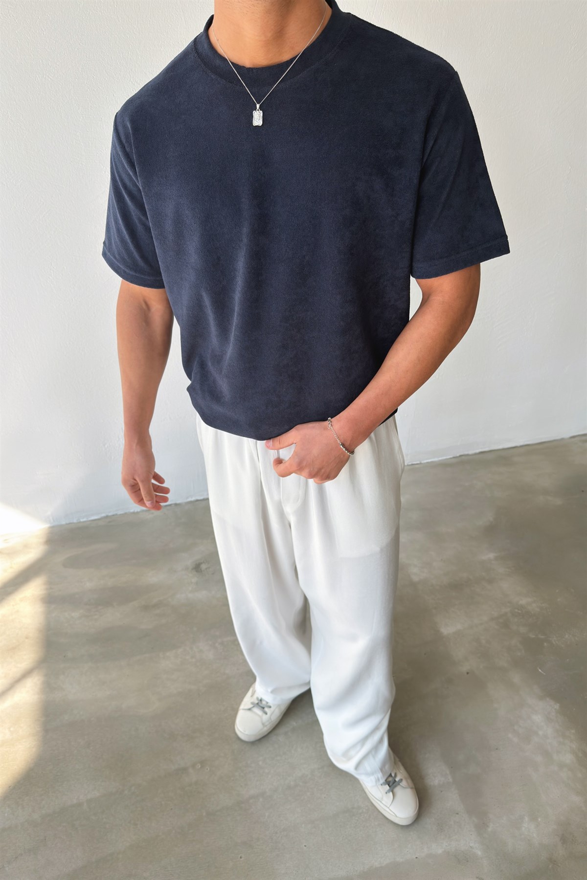 Havlu Kumaş Basic Tişört