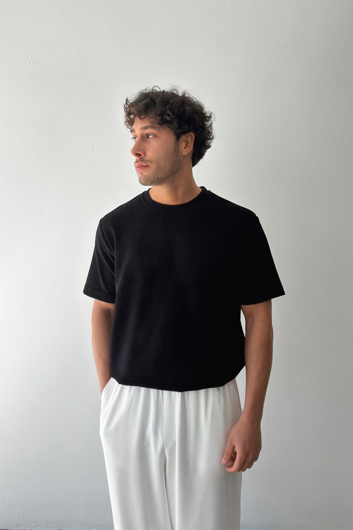 Havlu Kumaş Basic Tişört