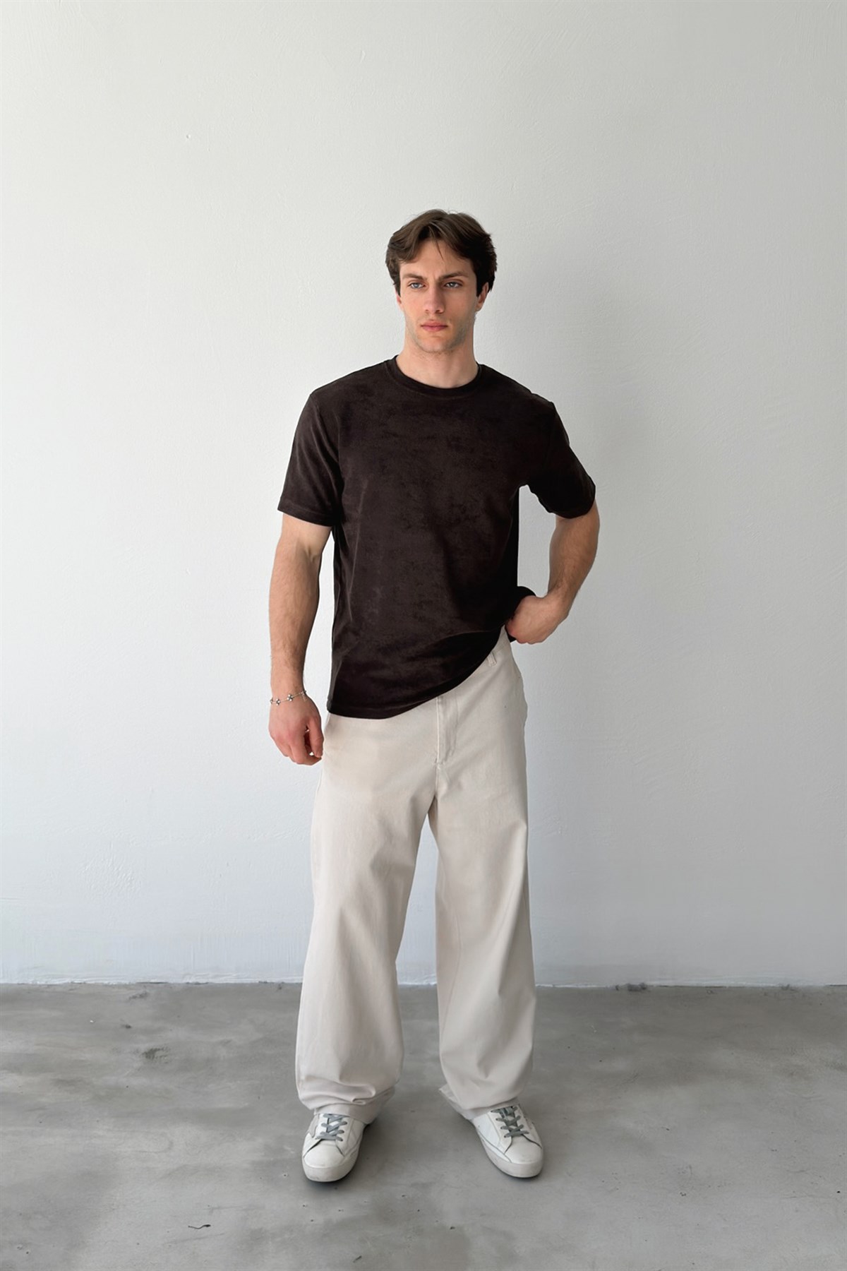 Havlu Kumaş Basic Tişört